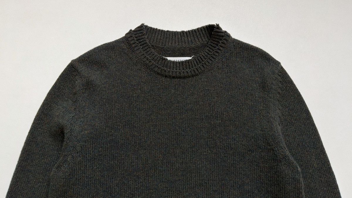 Maison Margiela A/W 21 Distressed Hems Wool Sweater Size US M / EU 48-50 / 2 - 3 Thumbnail