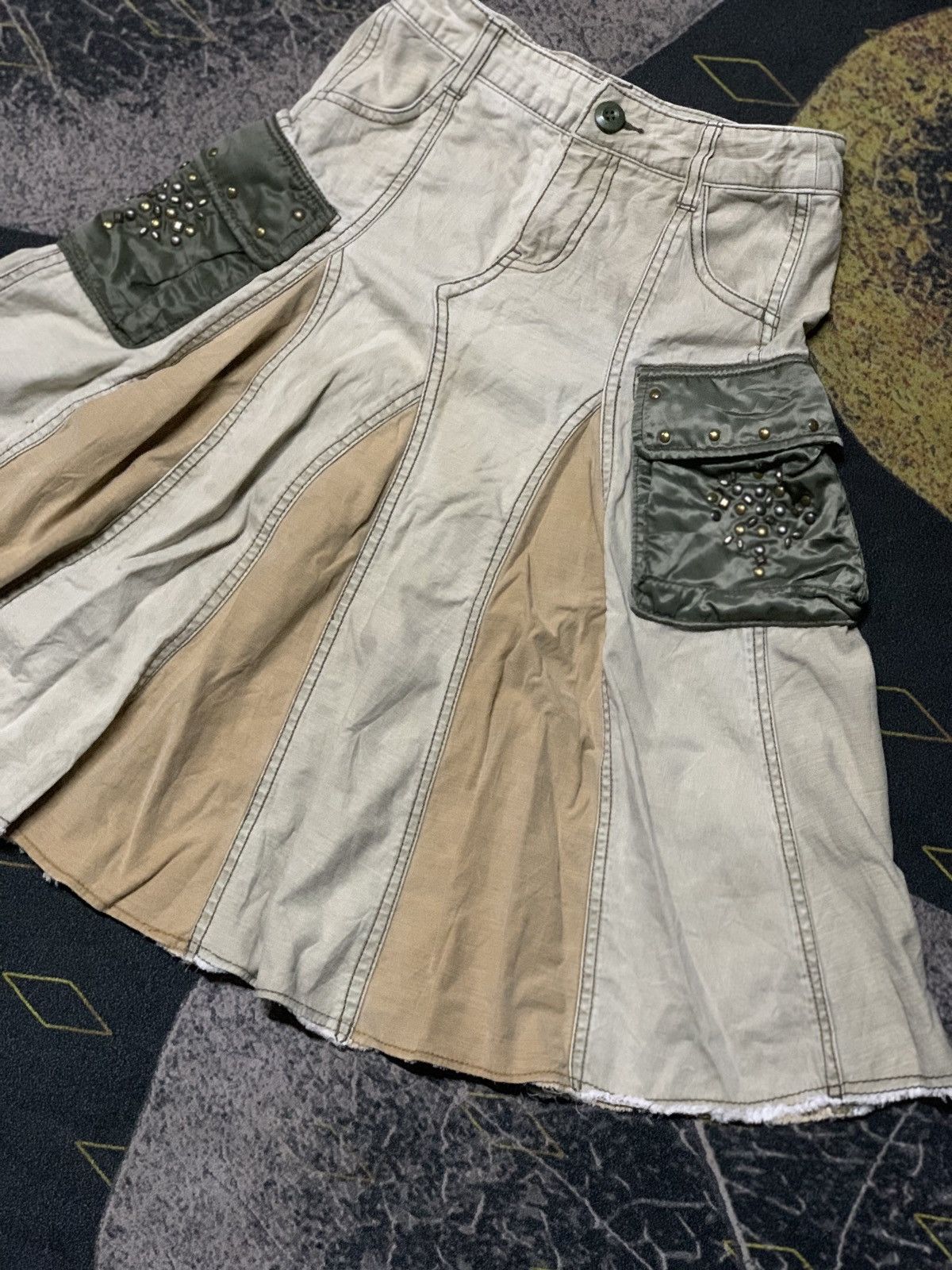 14th Addiction × If Six Was Nine × Japanese Brand 💥Japanese Brand Cargo Maxi Skirt Nylon Pocket Like Goa/Kmrii Size 24" / US 00 / IT 34 - 4 Thumbnail