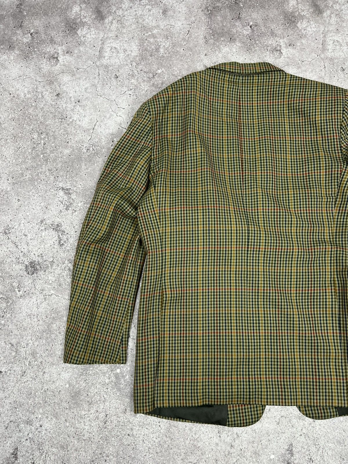 Burberry Vintage Burberrys Wool Blazer Jacket Lining Monogram Size 50R - 18 Thumbnail