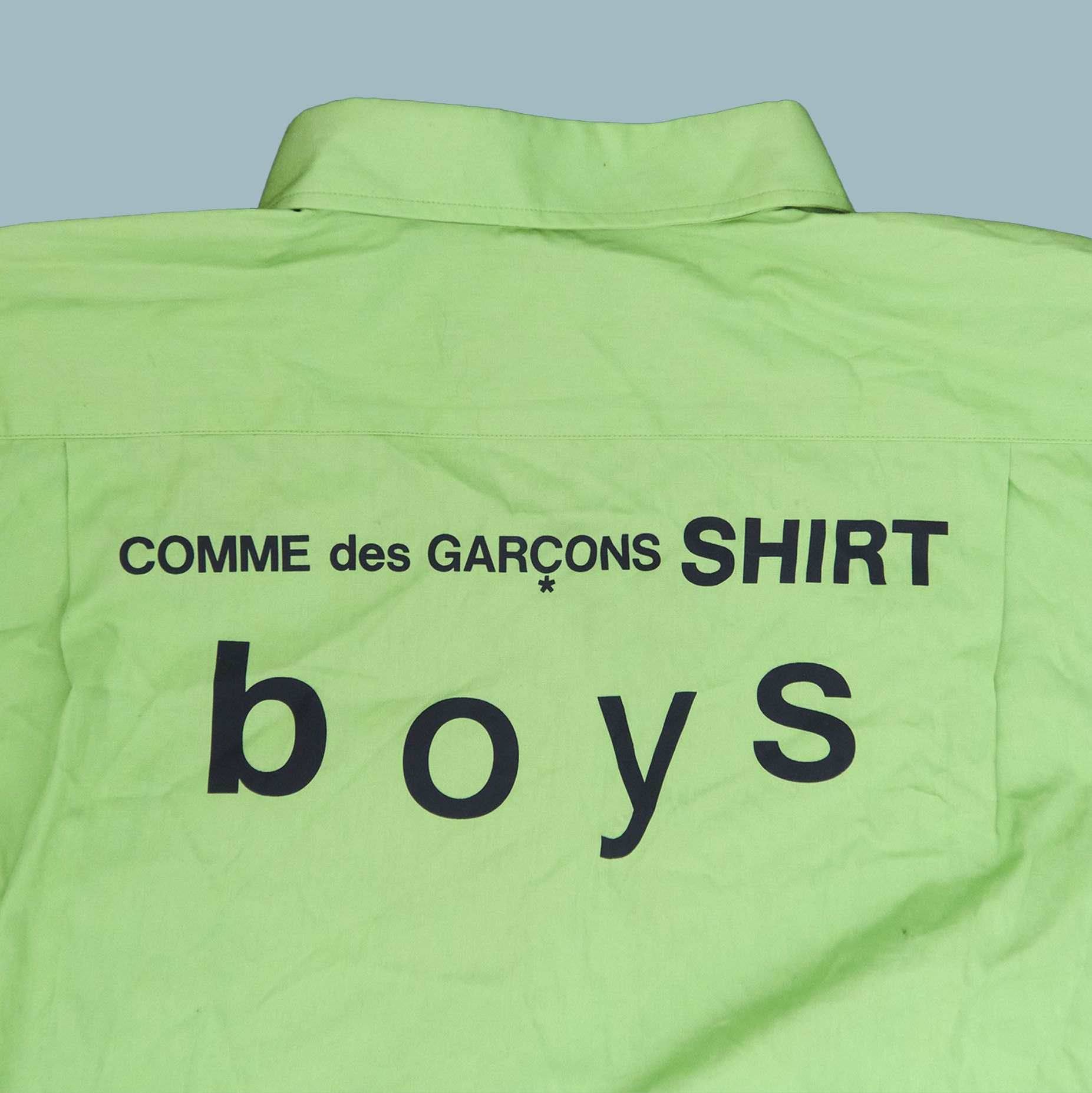 Comme des Garcons SHIRT *BNWT* COMME des GARÇONS SHIRT BOYS Green Logo Button Shirt Size US L / EU 52-54 / 3 - 3 Thumbnail