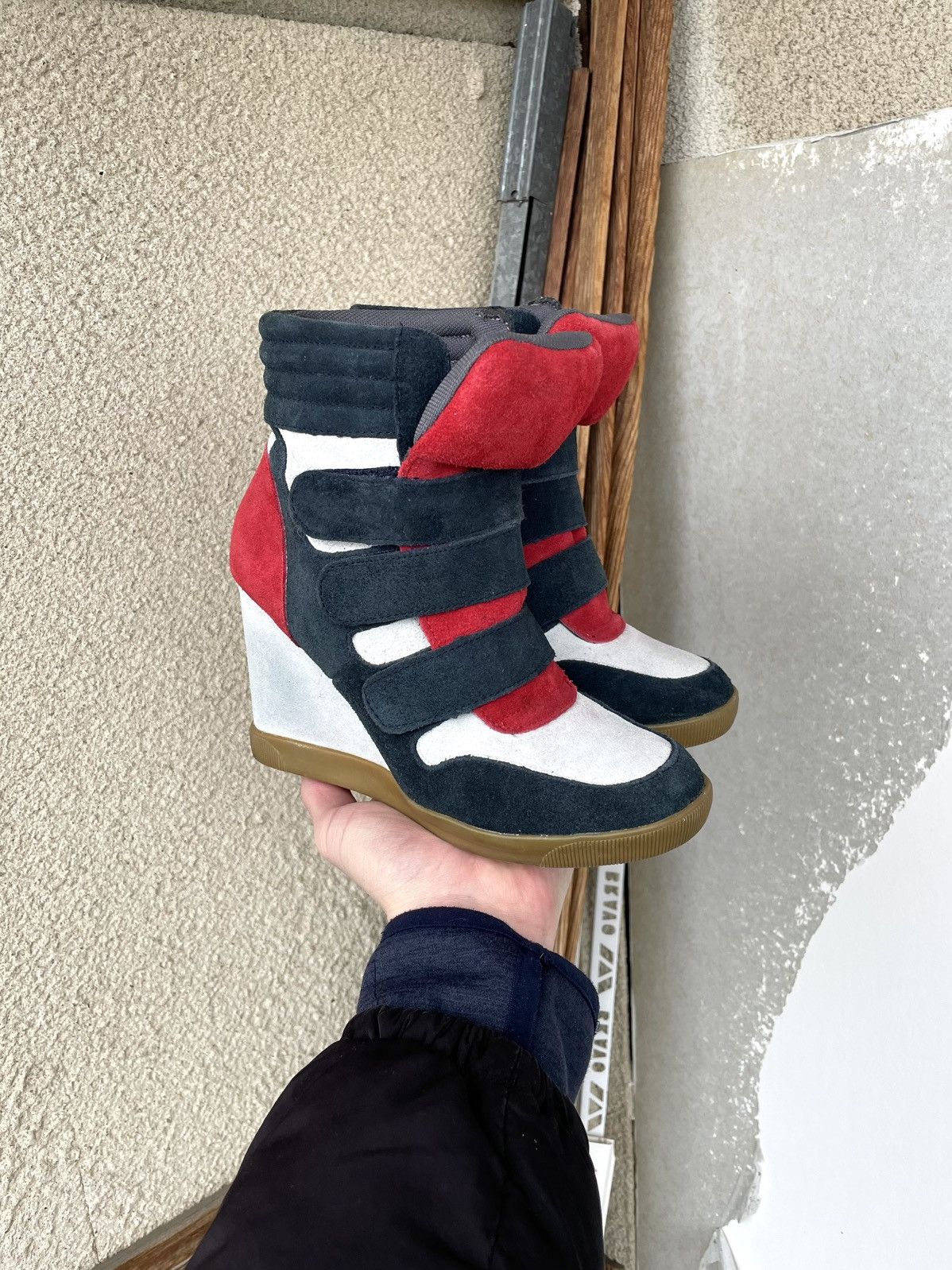 Isabel Marant Isabel Marant Style Bowie Wedge Sneakers Hi Top Shoes Sz 38 Size US 8 / IT 38 - 1 Thumbnail