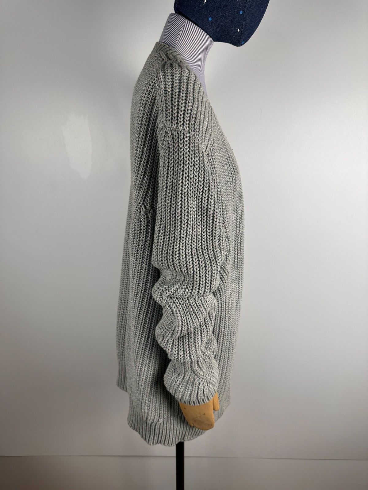 Allsaints All Saints Cardigan Womens Knitted Long Open Sweater Size L Size L / US 10 / IT 46 - 6 Thumbnail