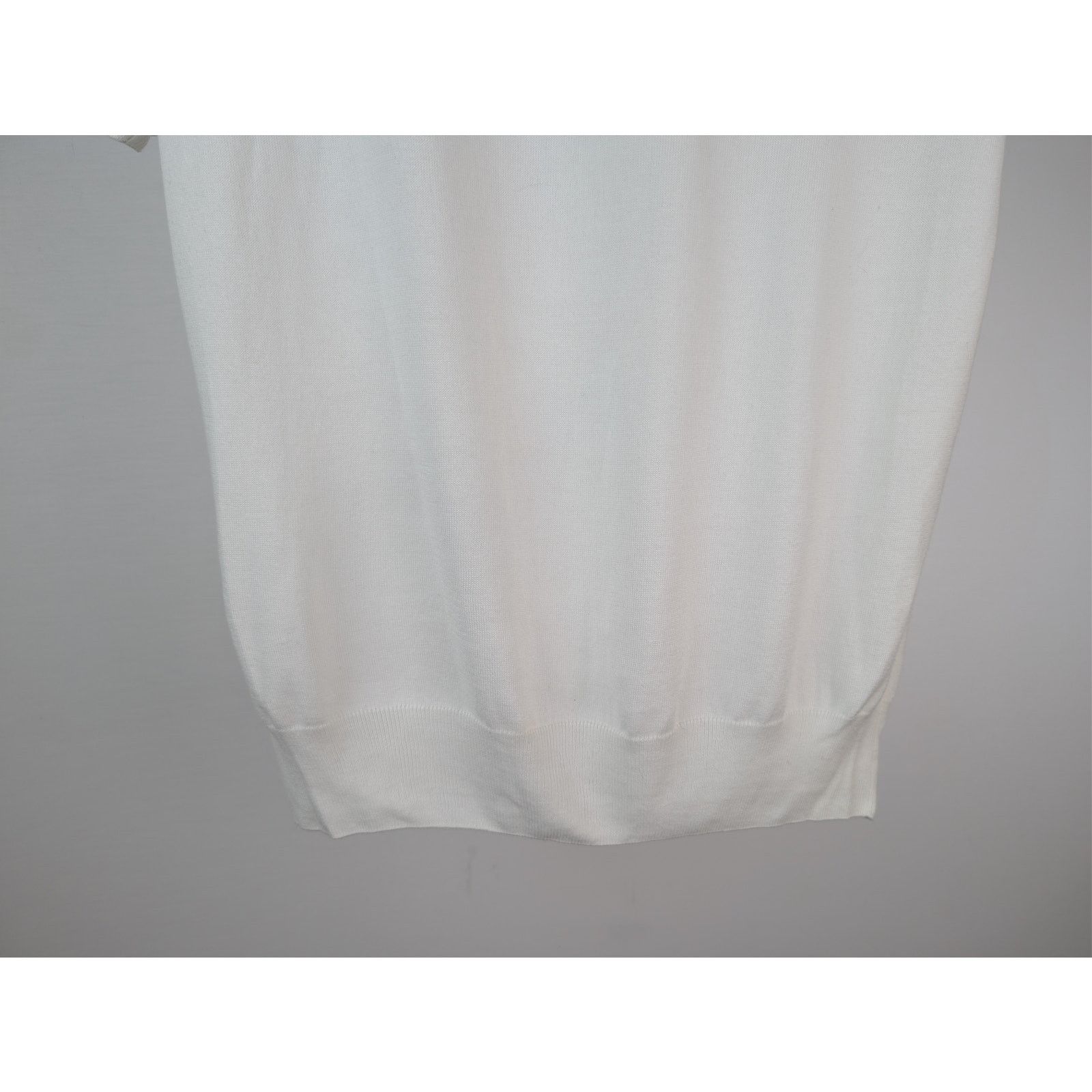 Brunello Cucinelli o1rshd1 CC20 Knited Polo Shirt in White Size US M / EU 48-50 / 2 - 12 Thumbnail