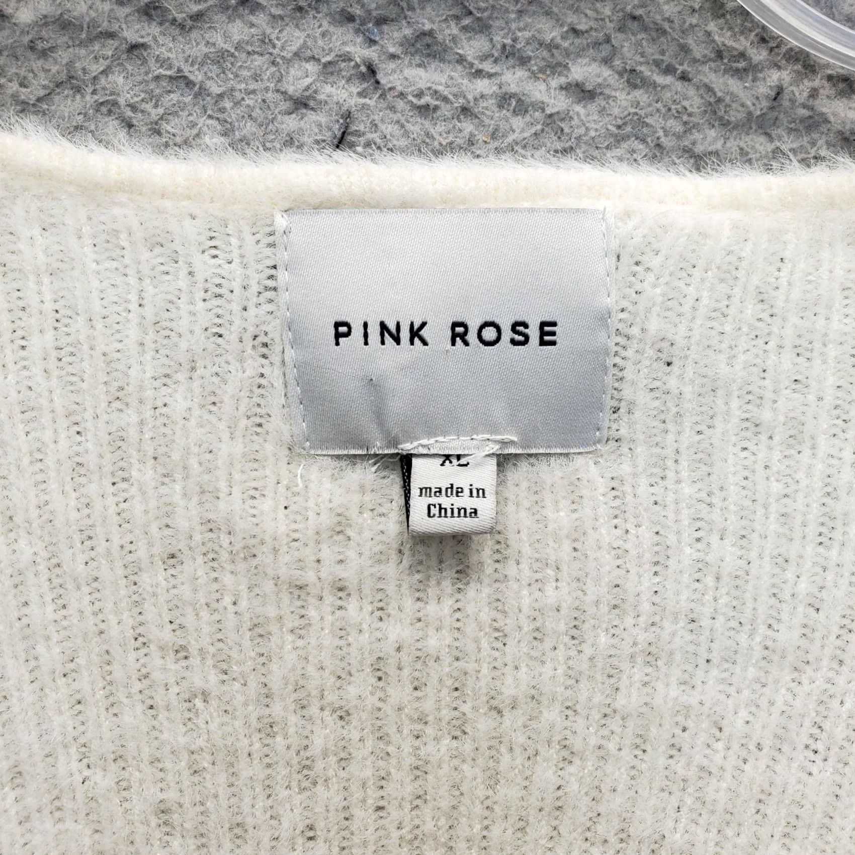 Vintage Pink Rose Wrap Sweater Womens XL Tan Long Sleeve Surplice Knit V-Neck Pullover Casual Shirt Womens Size XL Tan Pink Rose Wrap Sweater Size XL / US 12-14 / IT 48-50 - 5 Thumbnail