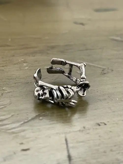 Jewelry Skeleton Punk Ring Size ONE SIZE - 1 Thumbnail
