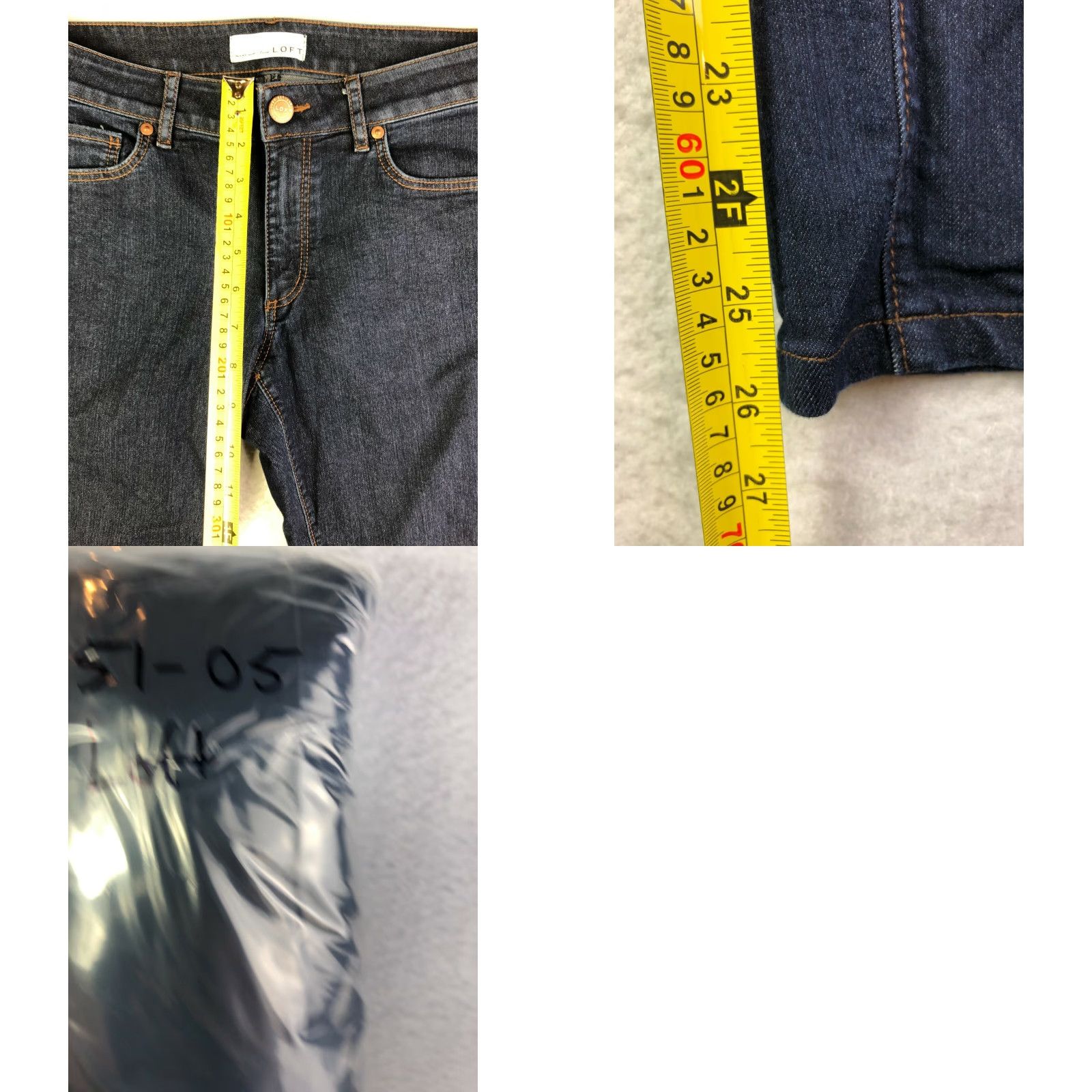 Loft Loft Jeans Cuvy Straight Womens Size 28/6 29x26 Measured Blue Denim Jeans Size 28" / US 6 / IT 42 - 8 Thumbnail