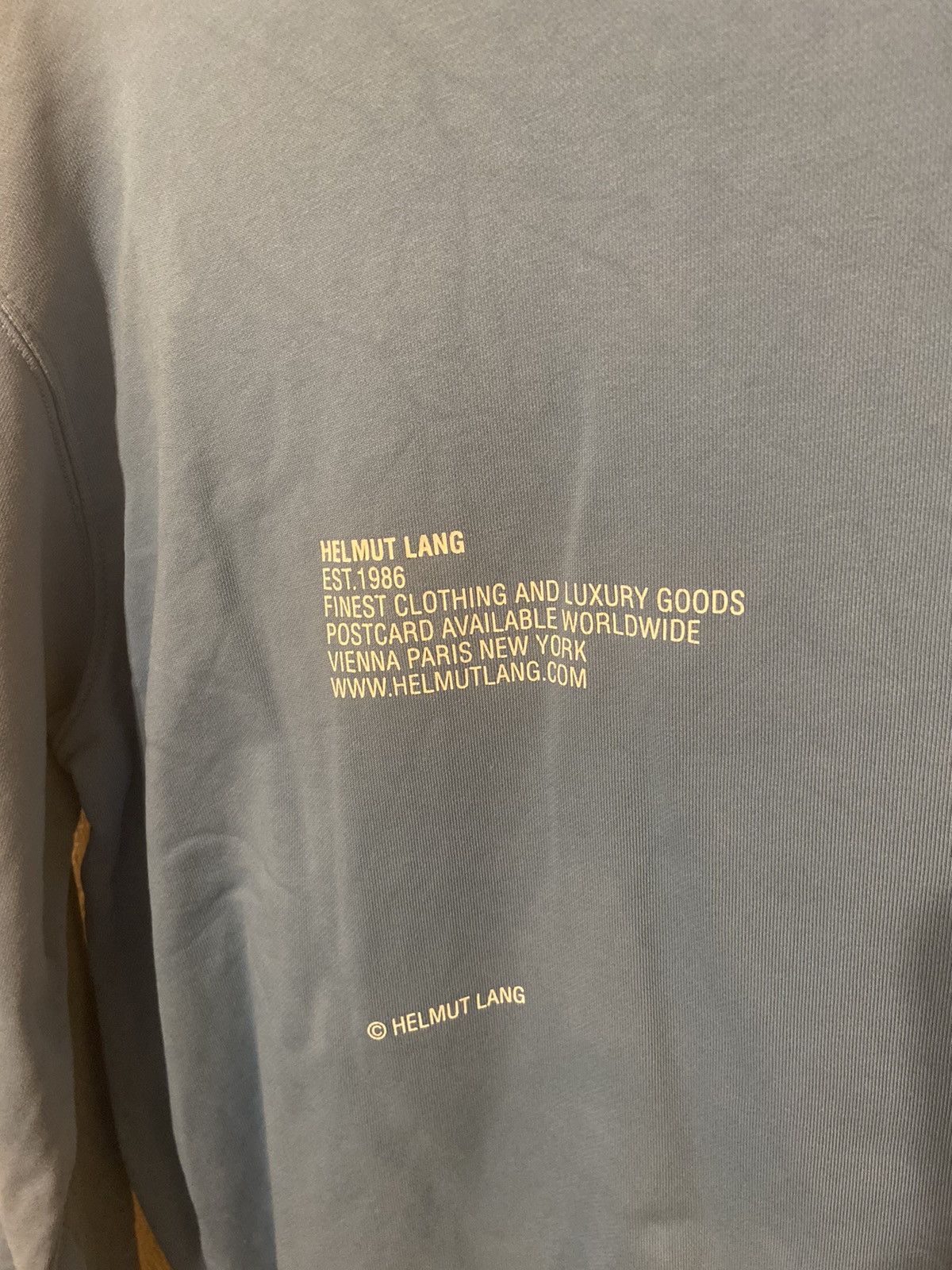 Designer × Helmut Lang Helmut Lang Summer 22 Paris Postcard Crewneck Sweater Size US S / EU 44-46 / 1 - 2 Thumbnail