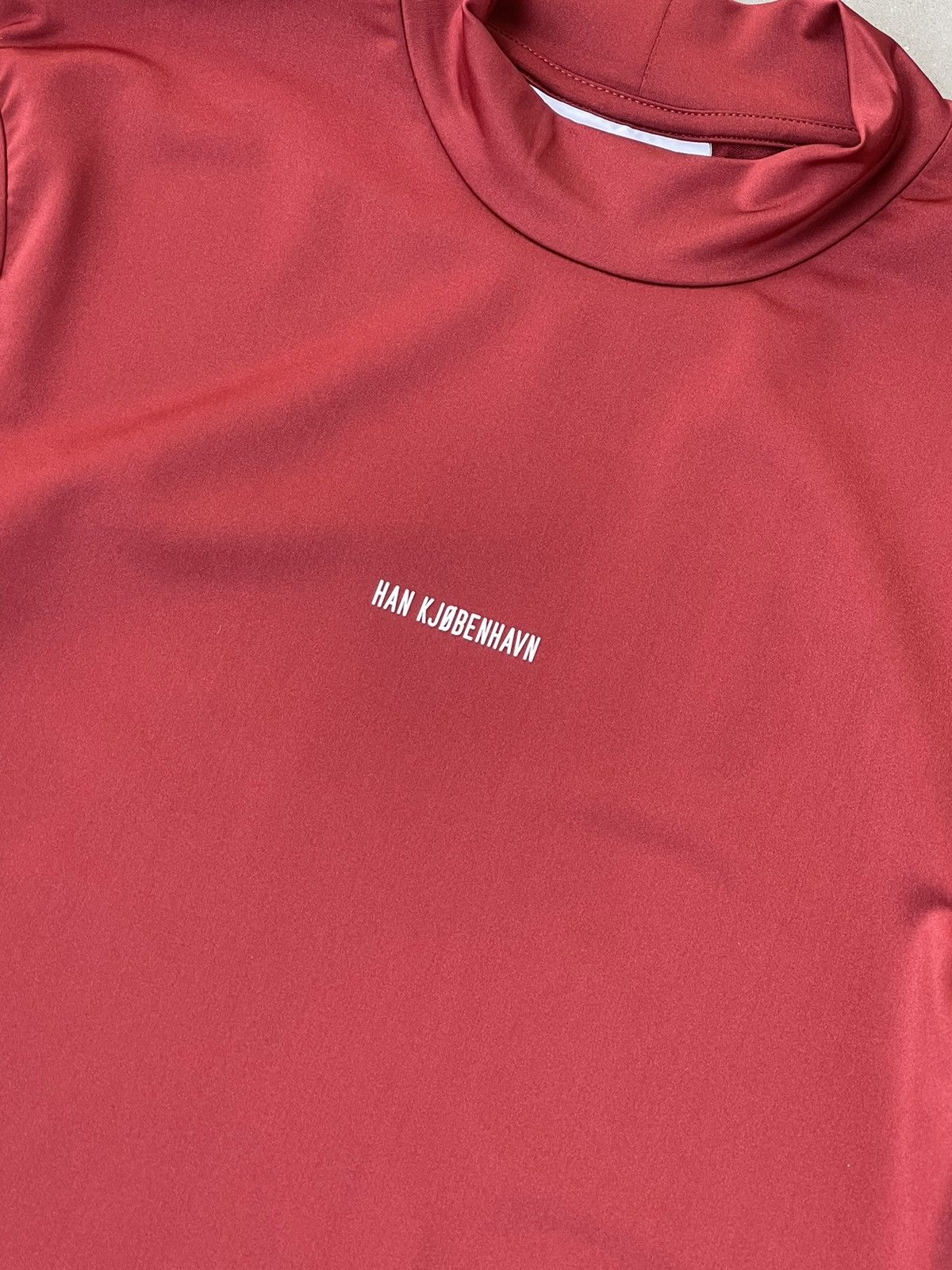 Han Kjobenhavn !DS! SS23 Han Kjobenhavn Logo Stretch Jersey Red Turtleneck Size US S / EU 44-46 / 1 - 15 Thumbnail