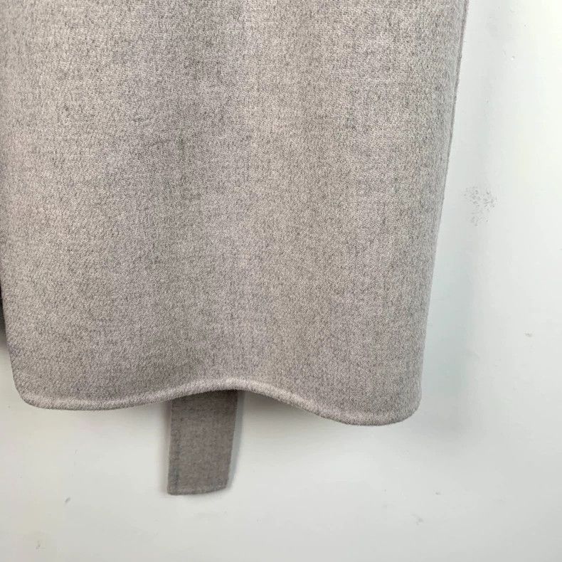 Max Mara Max Mara Grey Brown Wool Lapel Belt Coat Size S / US 4 / IT 40 - 5 Thumbnail