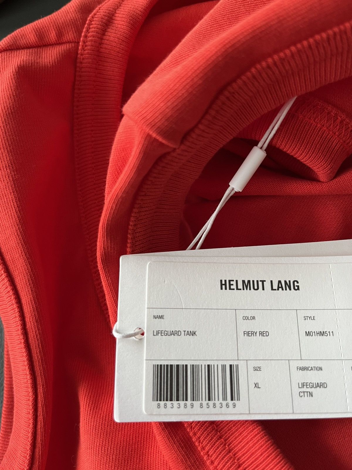 Helmut Lang Brand New Limited Edition Runway Lifeguard Logo Tank Top Size US XL / EU 56 / 4 - 11 Thumbnail