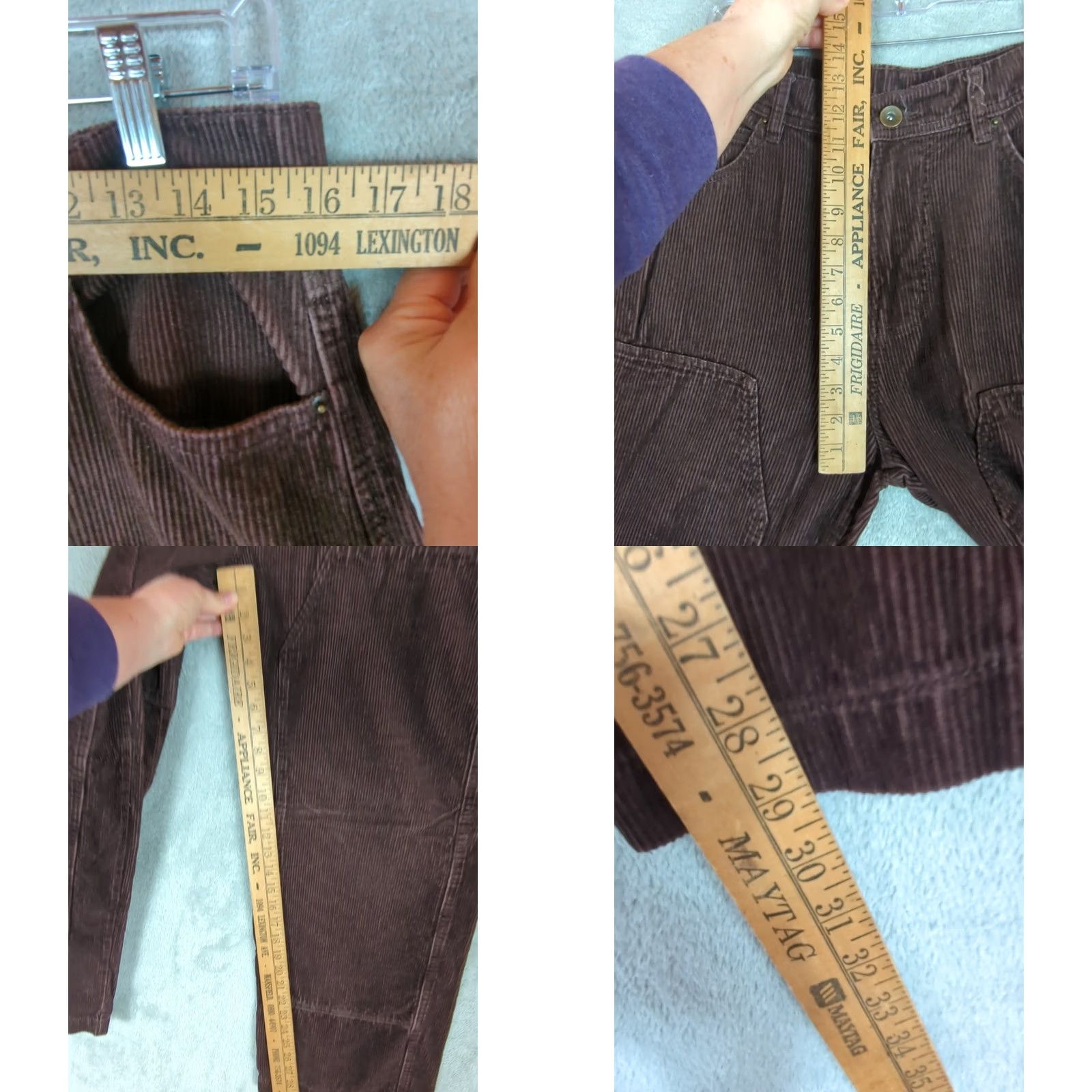 Vintage VINTAGE No Boundaries Corduroy Pants Baggy Double Knee Wide-Leg 32x29 Brown Mens 90s Grunge Skater Casual Baggy Style Carpenter Size US 32 / EU 48 - 8 Thumbnail