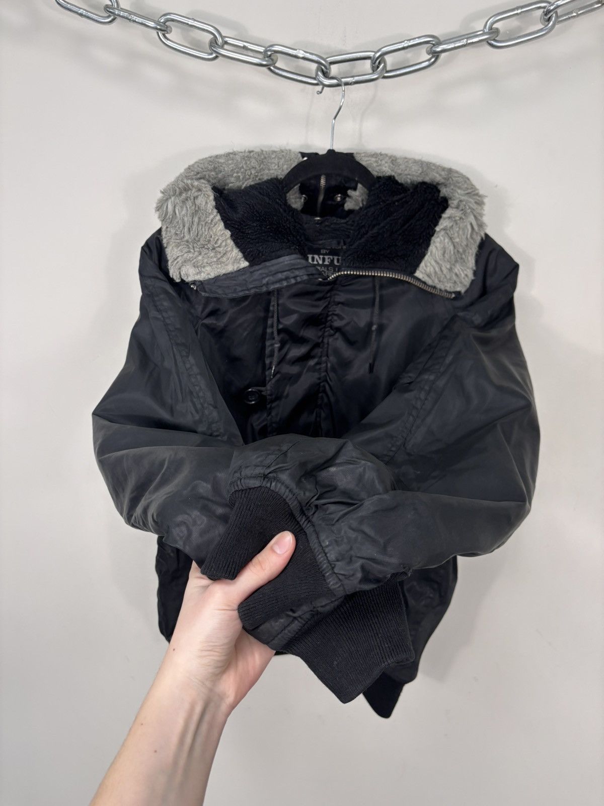 Other Vintage Sinful Y2K Rare Black N-2B Flight Bomber Jacket Size US M / EU 48-50 / 2 - 8 Thumbnail