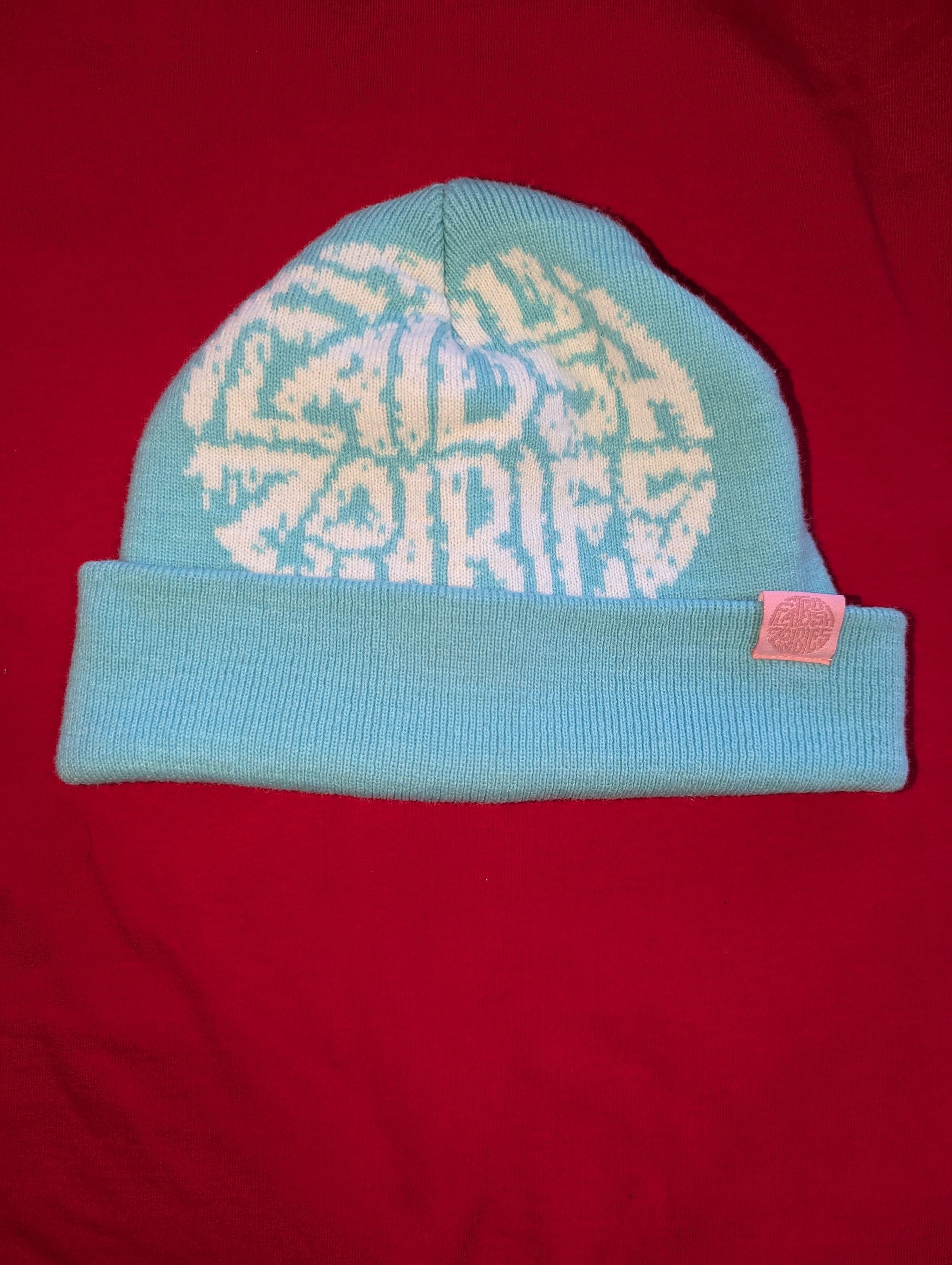 Flatbush Zombies Light Blue Beanie from Flatbush Zombies Size ONE SIZE - 4 Thumbnail