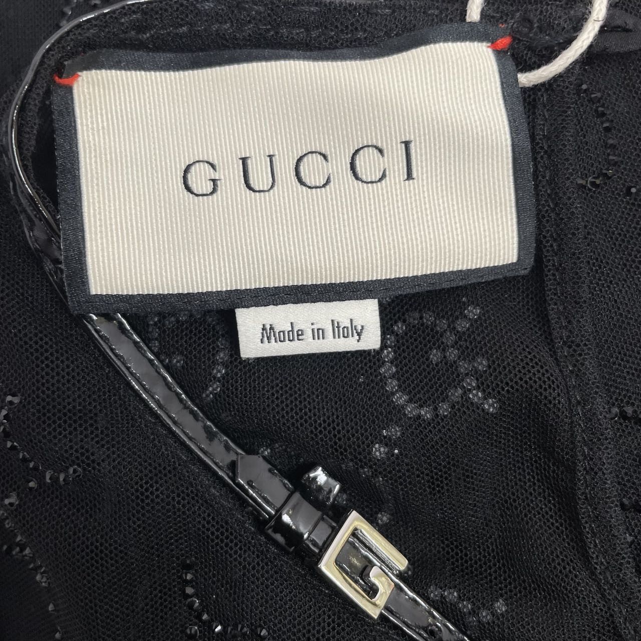 Gucci Gucci Rhinestone Lace Mesh Dress K26WX Size M / US 6-8 / IT 42-44 - 5 Thumbnail