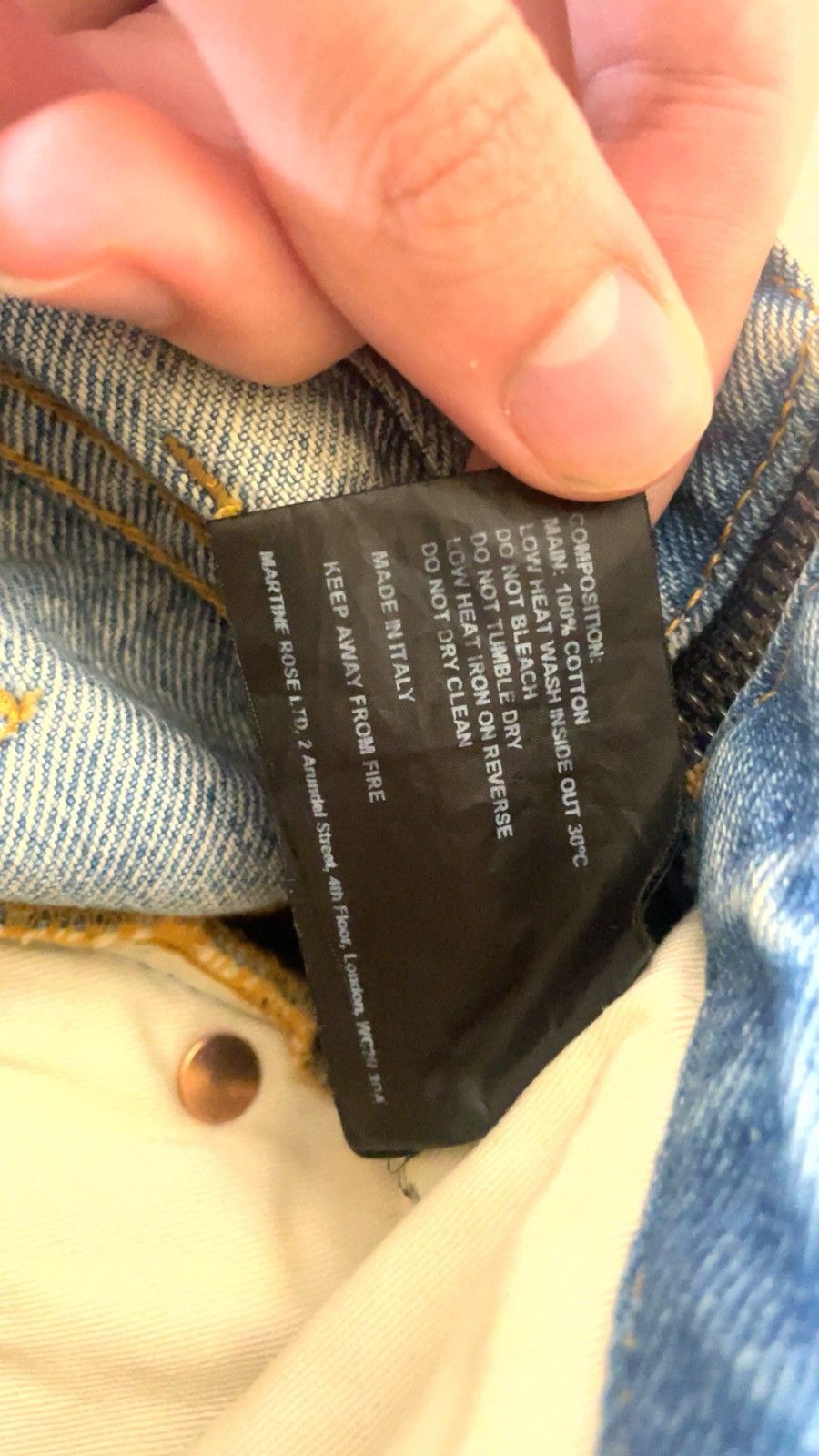 Martine Rose Martine rose side zipper denim jeans Size US 30 / EU 46 - 10 Thumbnail