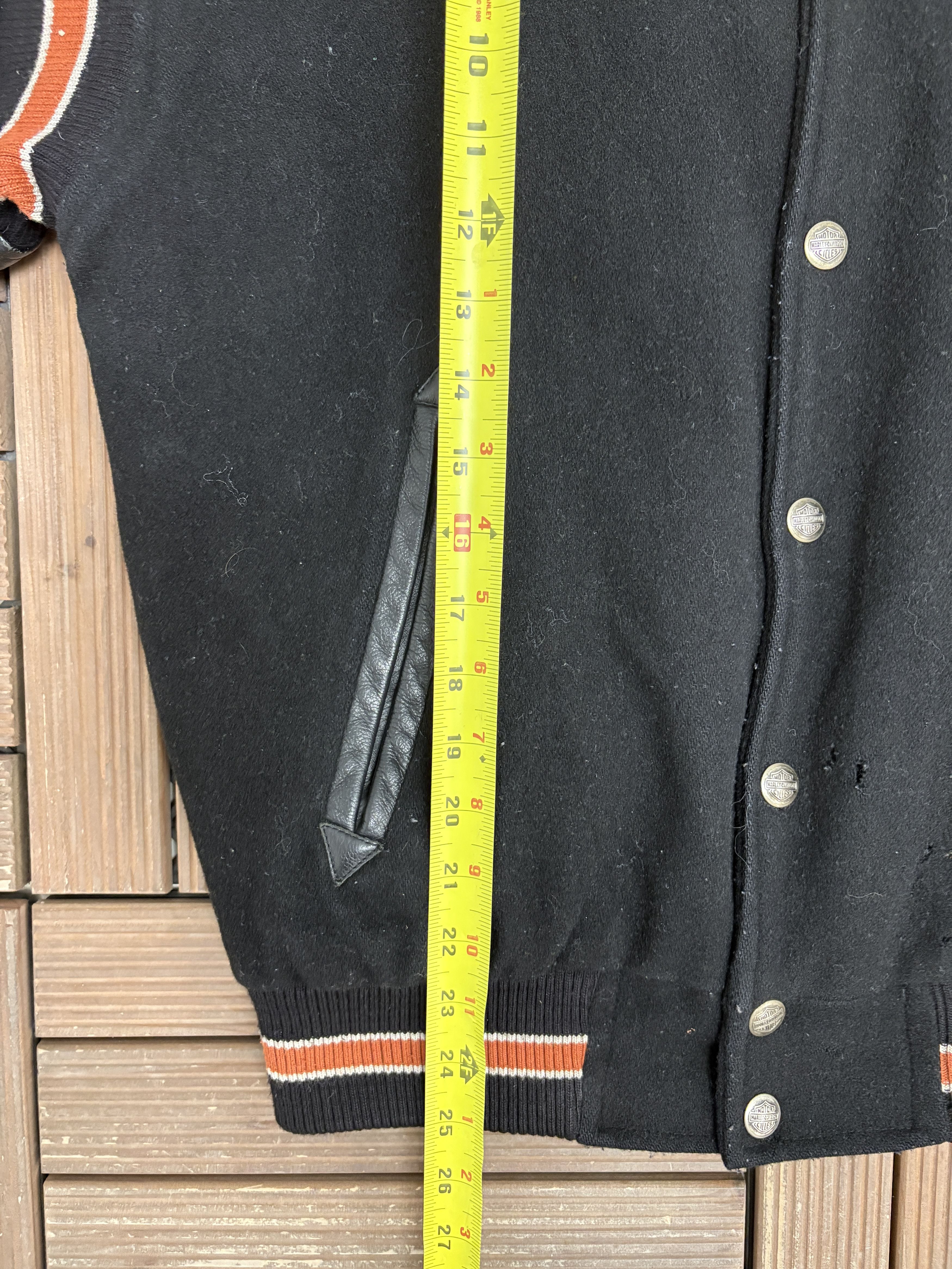 Vintage Harley Davidson Embroidered Vintage Black Bomber Jacket Size US S / EU 44-46 / 1 - 9 Thumbnail