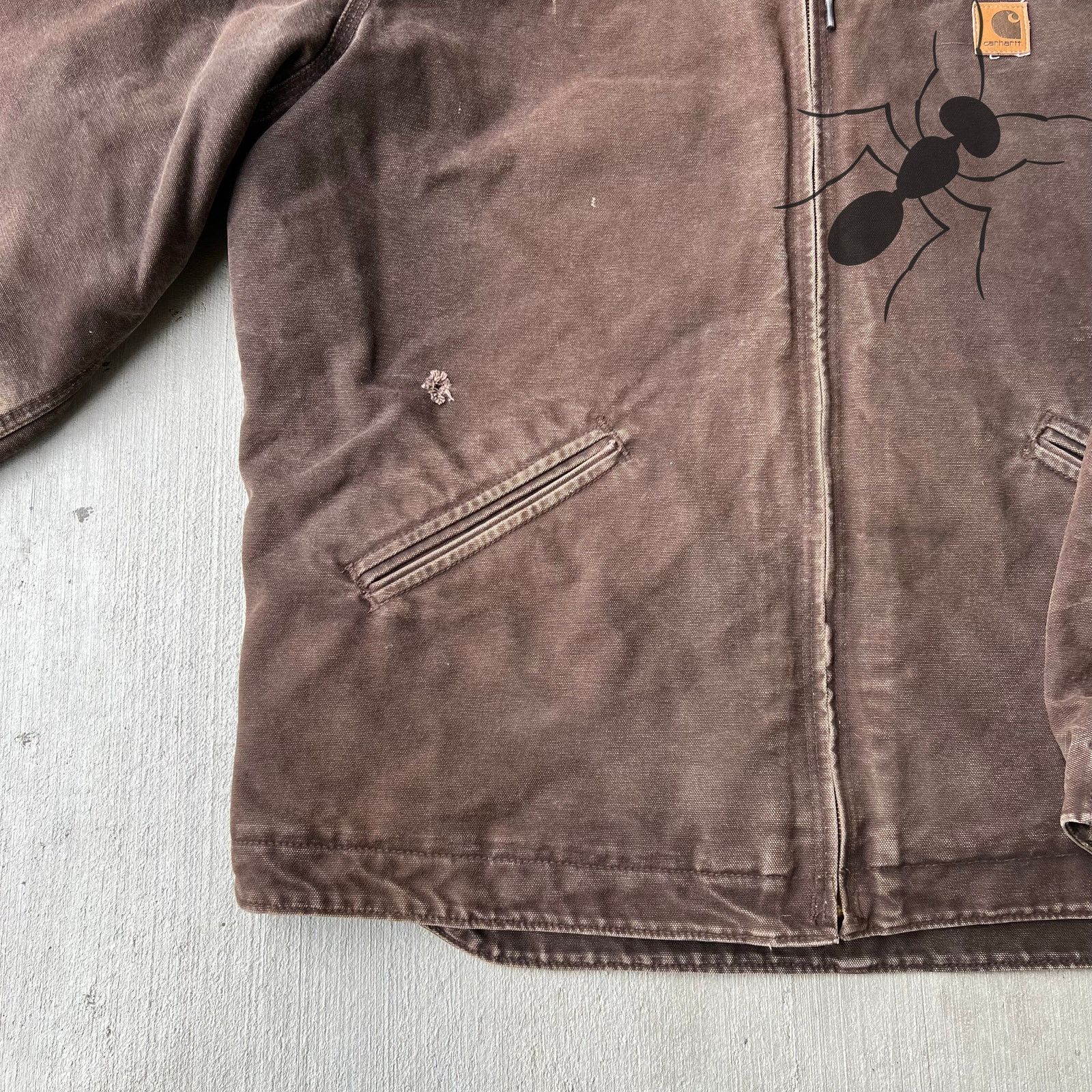Carhartt × Vintage Carhartt J141 DKB sierra hooded work wear jacket Size US XL / EU 56 / 4 - 3 Thumbnail