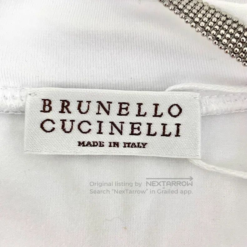 Brunello Cucinelli Brunello Cucinelli White cotton round-neck short-sleeve T- Size XS / US 0-2 / IT 36-38 - 5 Thumbnail