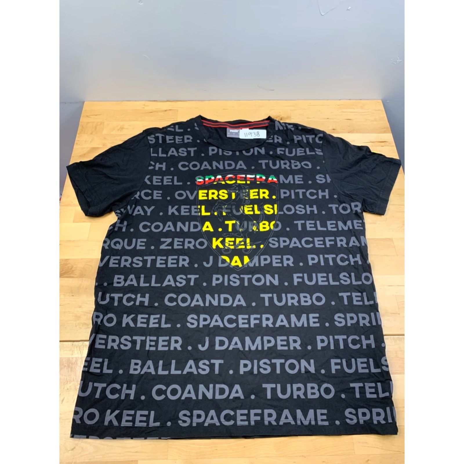 Puma Puma Ferrari Shirt Mens L Black Logo Short Sleeve Crew Neck Knit Cotton T-Shirt Cars Sports Vintage: No Size US L / EU 52-54 / 3 - 2 Thumbnail