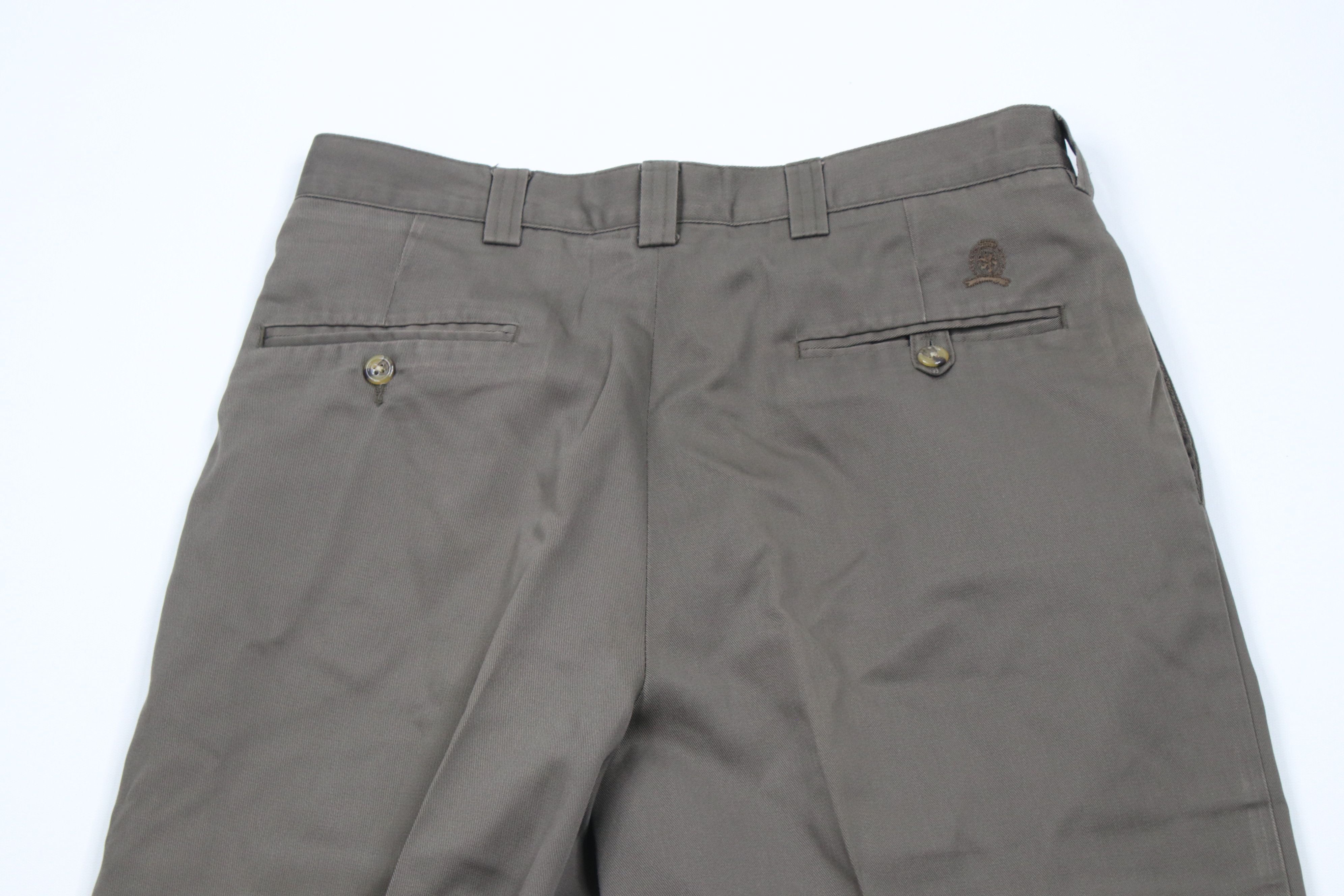 Tommy Hilfiger × Vintage Vintage 90s Tommy Hilfiger Wide Leg Chino Pants Breen Size US 30 / EU 46 - 9 Thumbnail