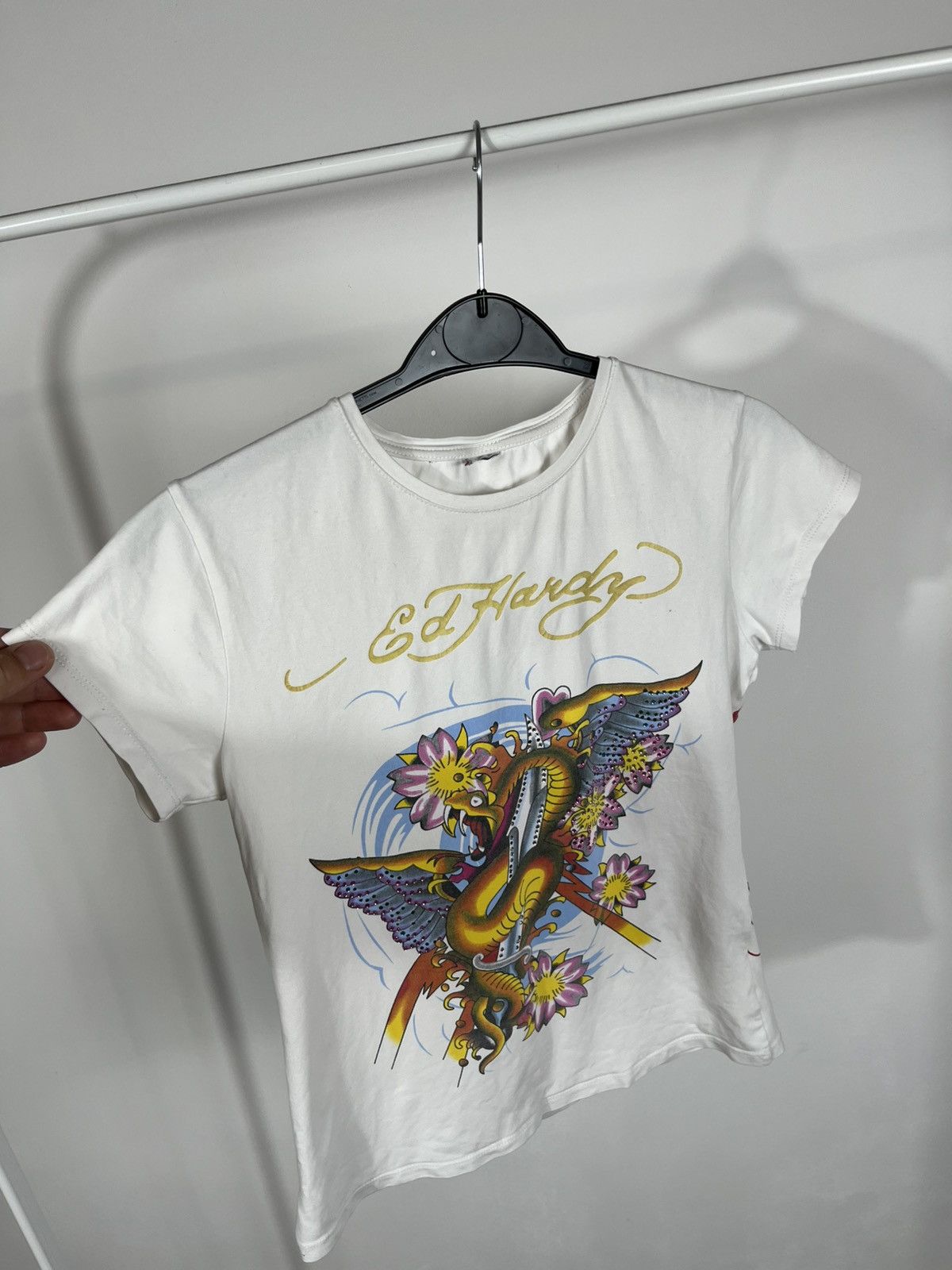 Ed Hardy Ed Hardy Women’s XS Dragon Tattoo Graphic Tee Y2K Style Size XS / US 0-2 / IT 36-38 - 6 Thumbnail