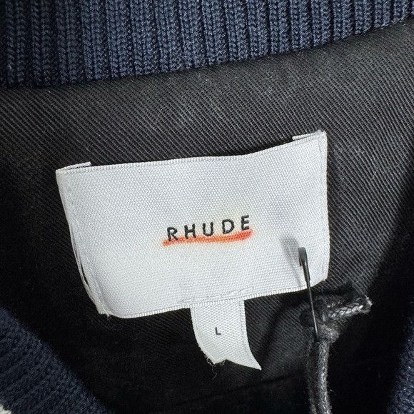 Rhude Rhude Lightening Denim Bomber Jacket Blue Men’s Large Size US L / EU 52-54 / 3 - 5 Thumbnail