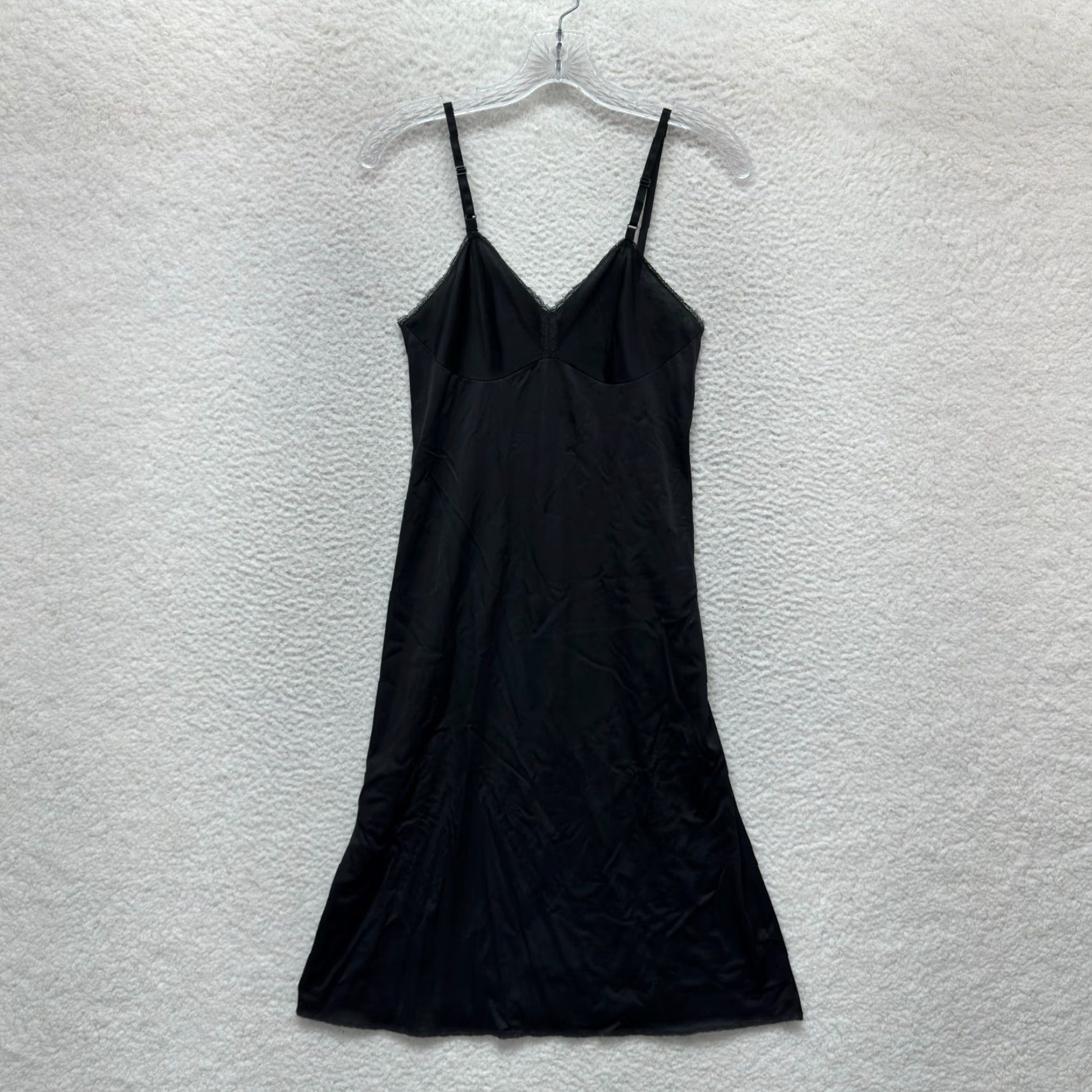 Vintage VINTAGE Vanity Fair Slip Dress 32 Medium Black Chemise Negligee Lingerie M Womens Nightwear Size M / US 6-8 / IT 42-44 - 2 Thumbnail