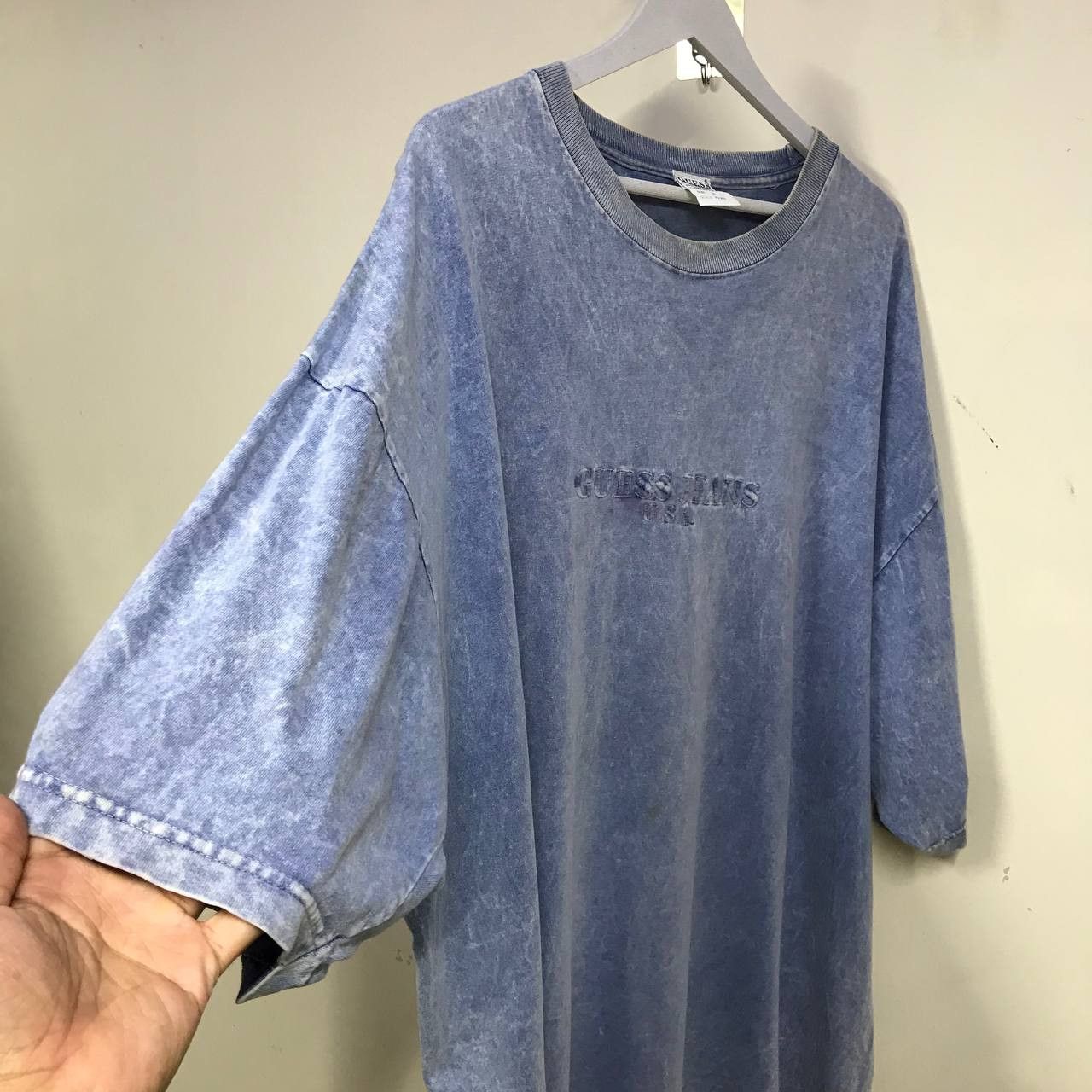 Guess VINTAGE 90S GUESS JEAN ACIDWASH BOX LOGO BAGGY LOOSE XL Size US XL / EU 56 / 4 - 5 Thumbnail
