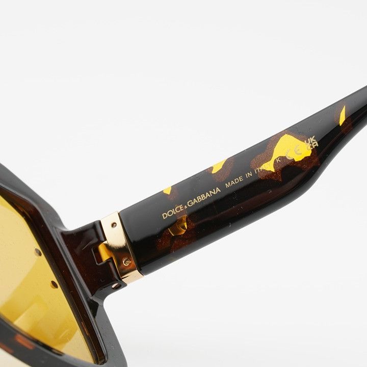 Dolce & Gabbana DG6205 612/85 Sunglasses Yellow Havana display picture 2