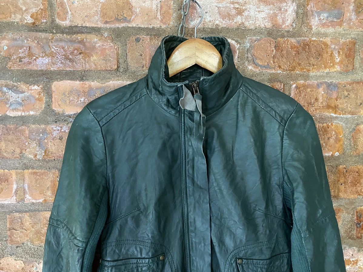 If Six Was Nine 2000s LUCA Japan hybrid Sheepskin leather jacket Size S / US 4 / IT 40 - 3 Thumbnail