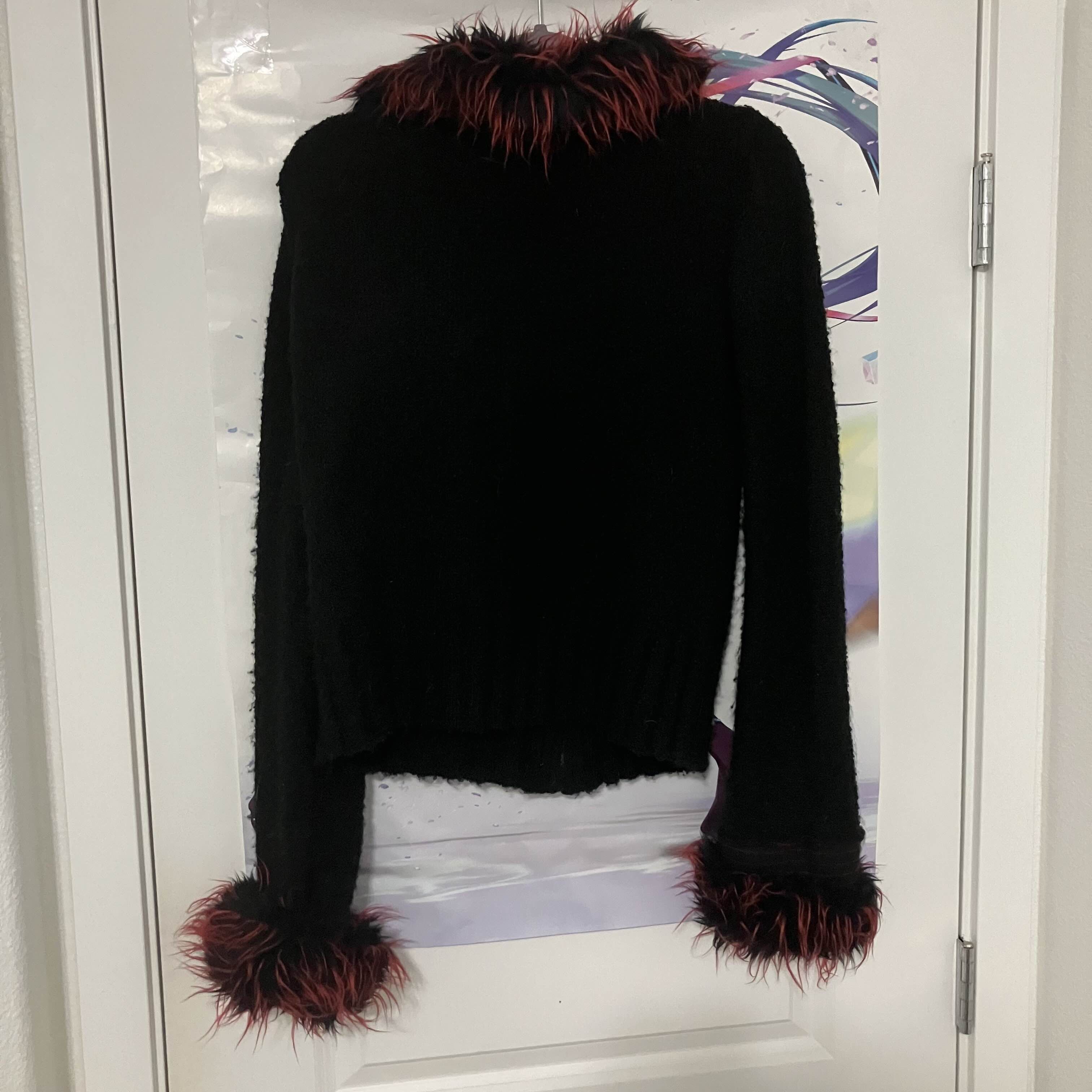 Tripp NYC EXTREMELY RARE Morbid Thread Red & Black fur zip Size US L / EU 52-54 / 3 - 2 Thumbnail