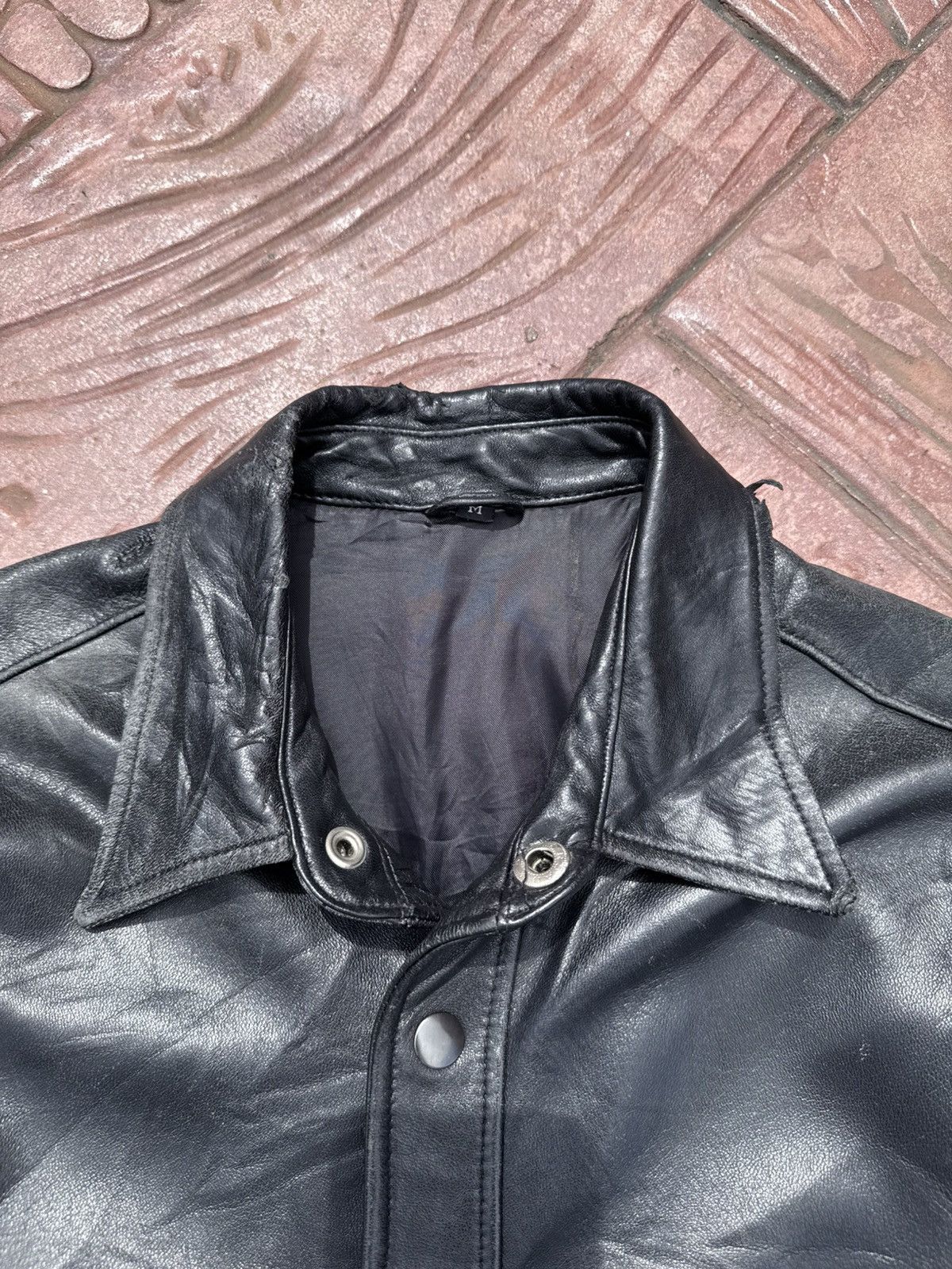 Genuine Leather Vintage UNBRAND Genuine Leather Button Ups Shirt Size US M / EU 48-50 / 2 - 5 Thumbnail
