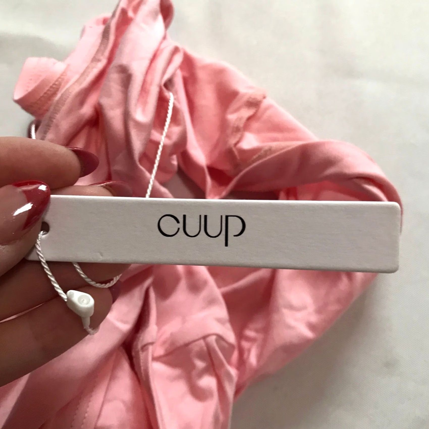 Vintage CUUP Highwaist Bikini Bottom Soft Rose XL NWT Bikini Bottoms Women Pink Regular Size XS-XL not applicable Size 40" / US 18 - 4 Thumbnail