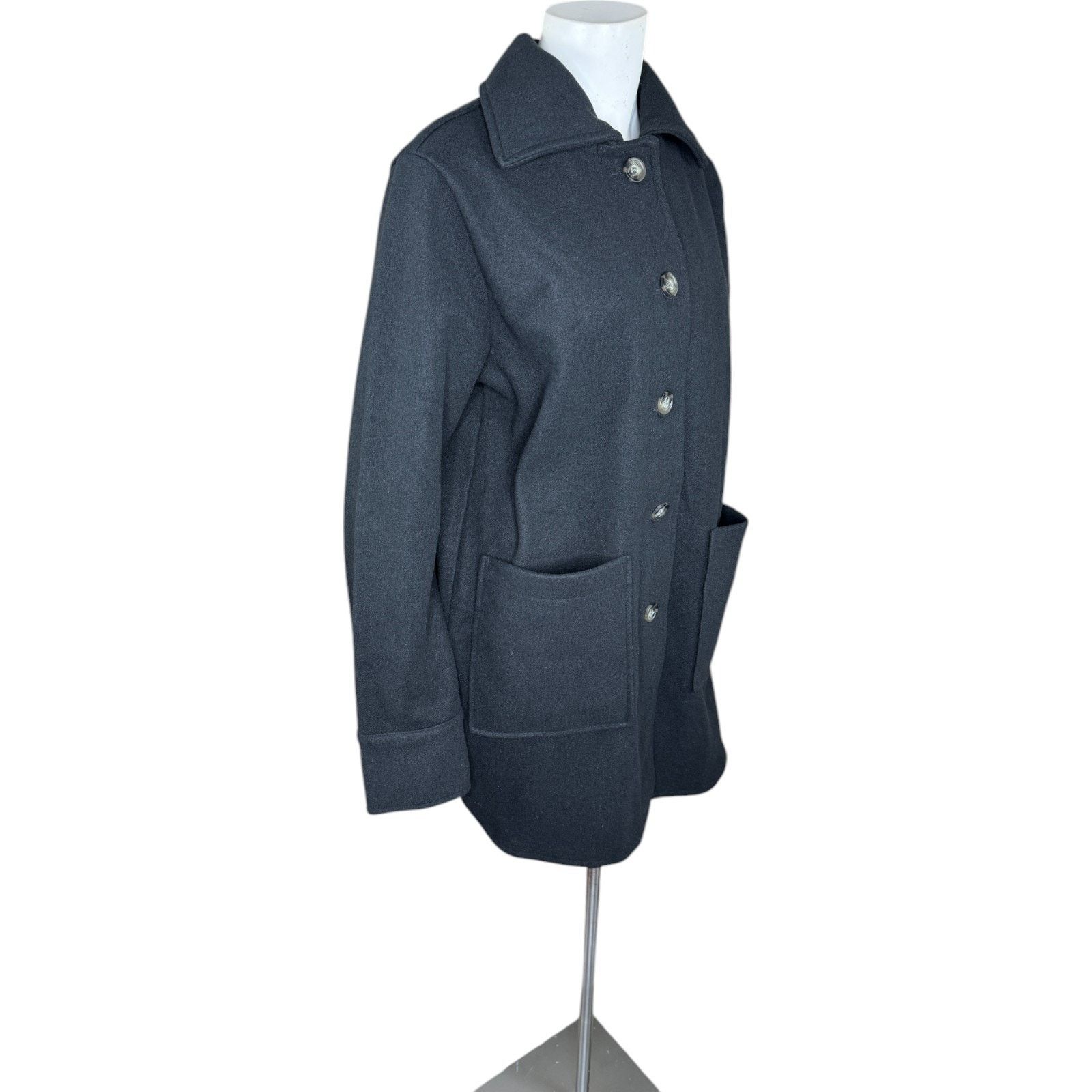 Other Encore by Idina Menzel Double Face Jacket Black Small Size S / US 4 / IT 40 - 10 Thumbnail