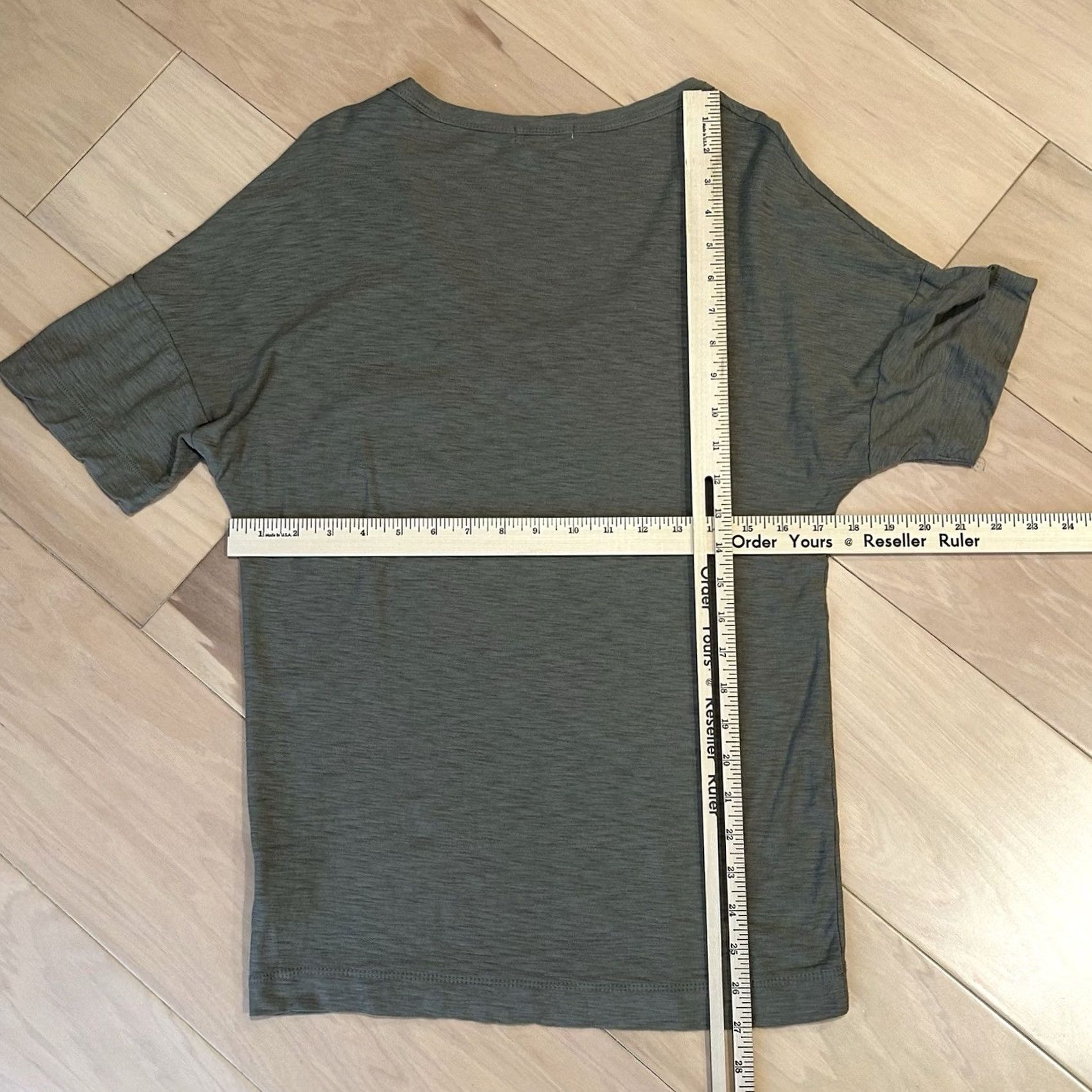 James Perse James Perse Standard Pocket Tee Scoop Neck Cap Sleeve Women’s 1/S Brown Solid Cotton Blend Lightweight Breathable Regular Size 1/ S Womens Size ONE SIZE - 5 Thumbnail