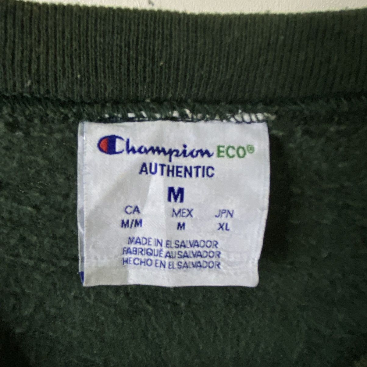 Champion Vintage 2000s Champion Green Blank Sweatshirt Size US M / EU 48-50 / 2 - 4 Thumbnail
