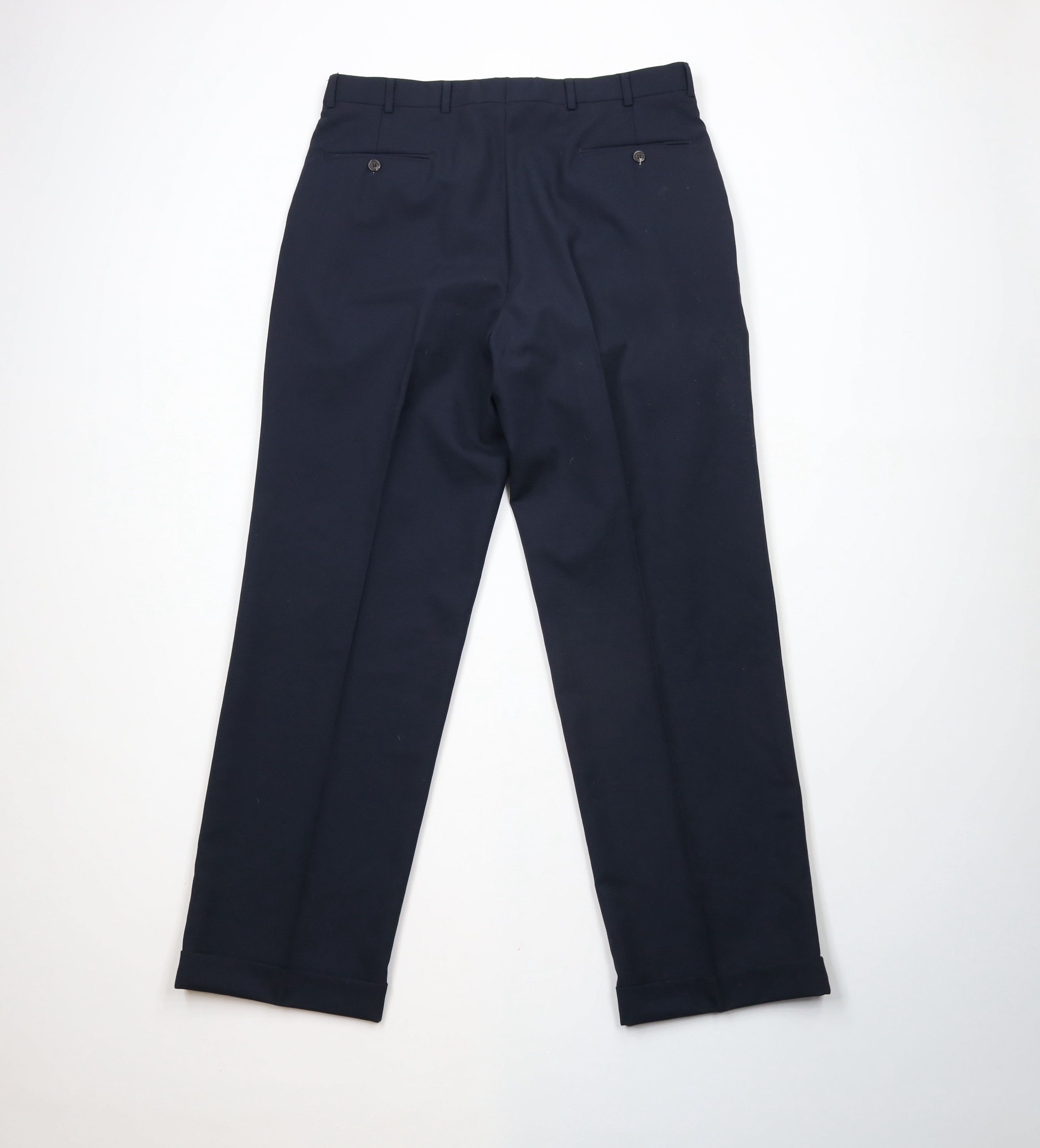 Ralph Lauren × Vintage Vintage 90s Chaps Ralph Lauren Cuffed Wide Leg Chino Pants Size US 36 / EU 52 - 7 Thumbnail