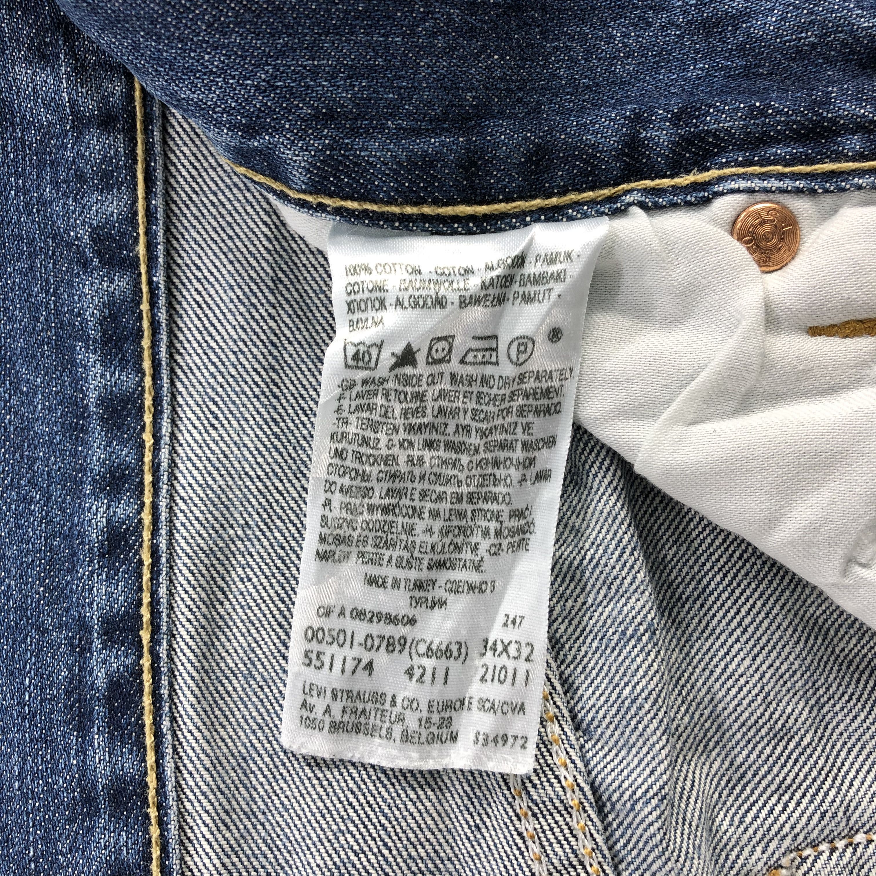 Levi's Vintage Light Wash Levis 501 Jeans-JM952 Size US 34 / EU 50 - 9 Thumbnail