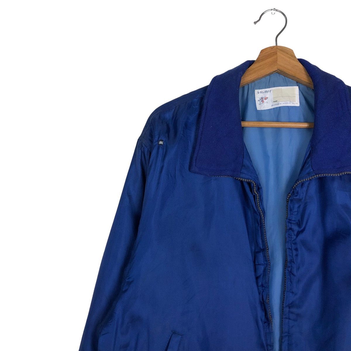 Japanese Brand 🔥Vintage Bomber Jacket Descente Sagawa Japan Big Logo Size US L / EU 52-54 / 3 - 7 Thumbnail