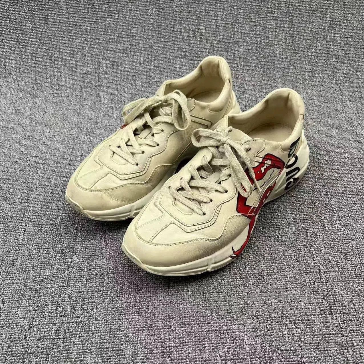 Gucci ivory white gucci rhyton dad sneakers. Size US 12 / EU 45 - 1 Thumbnail
