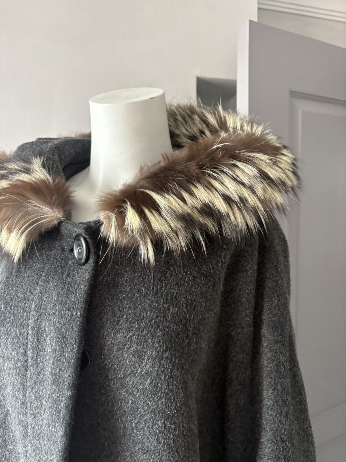 Vintage Vintage italian wool cape coat Size XL / US 12-14 / IT 48-50 - 9 Thumbnail