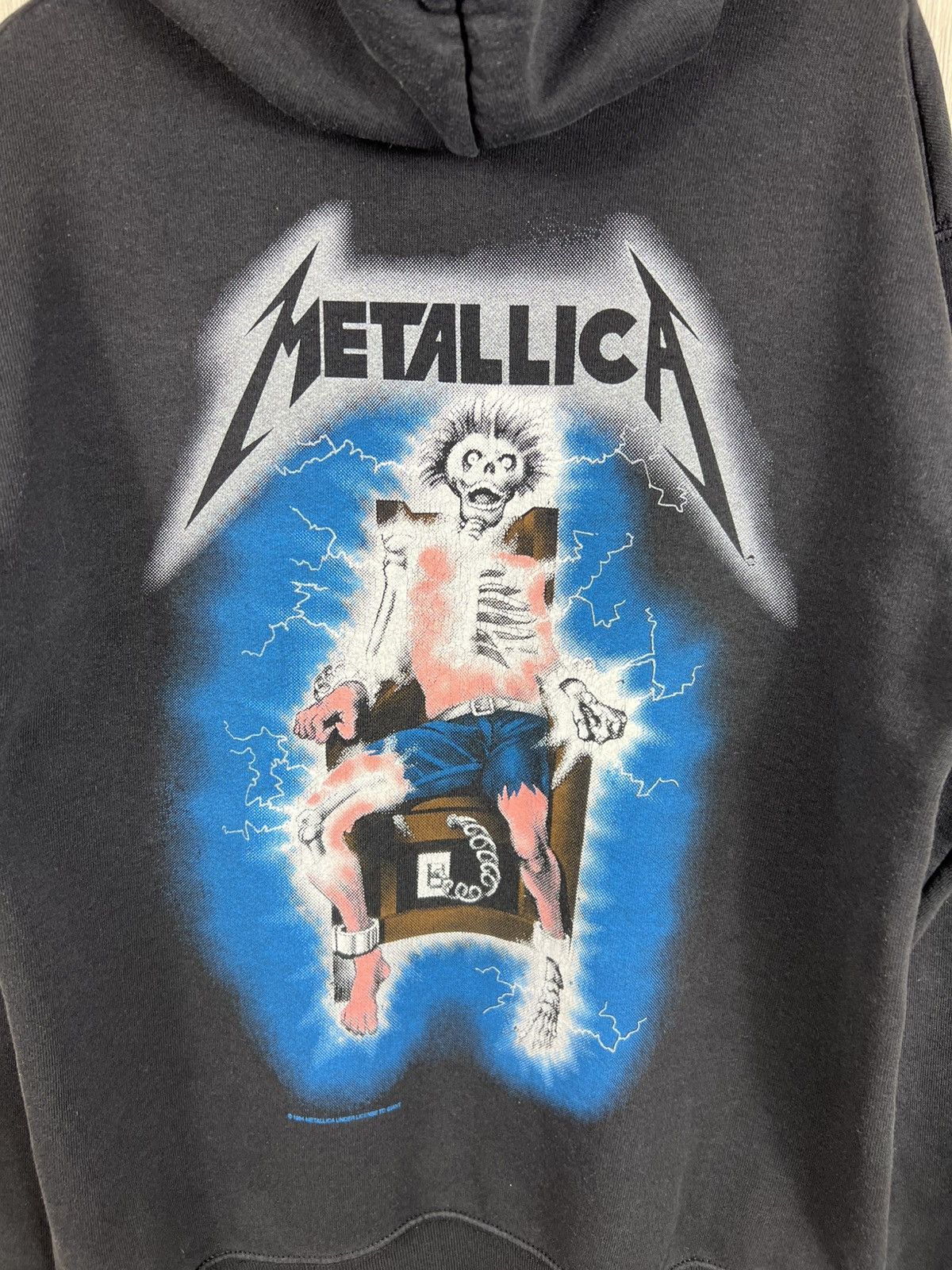 Metallica Vintage 1994 Metallica ride the lightning hoodie giant fotl Size US M / EU 48-50 / 2 - 22 Thumbnail