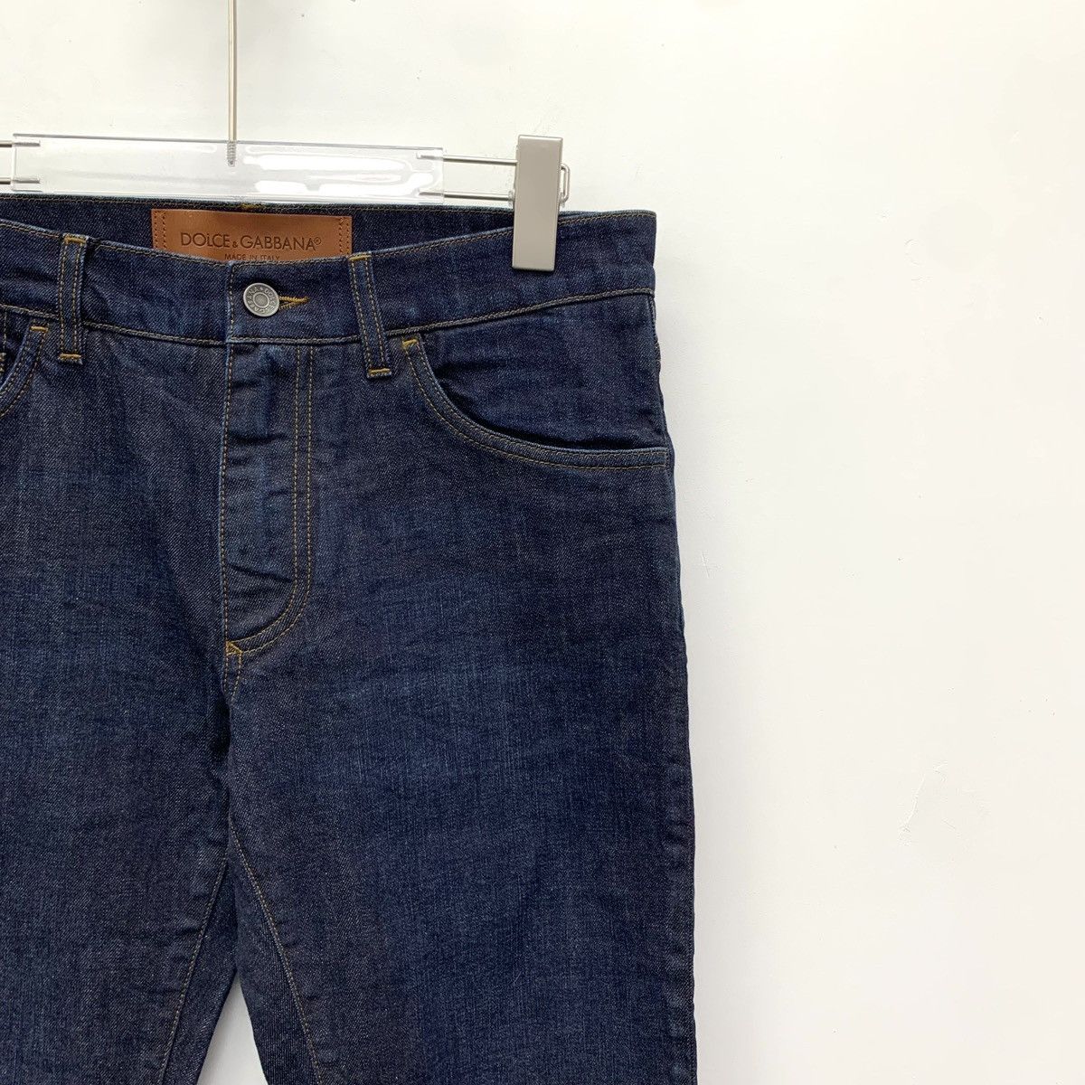 Dolce & Gabbana Dolce & Gabbana Navy Blue Cotton Denim Casual Pants K26WX Size US 34 / EU 50 - 3 Thumbnail