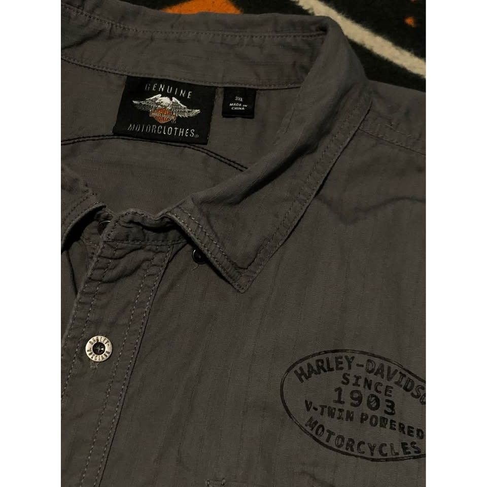 Harley Davidson Harley Davidson Casual Shirt 3XL Men, Metal Button Size US XXL / EU 58 / 5 - 2 Thumbnail