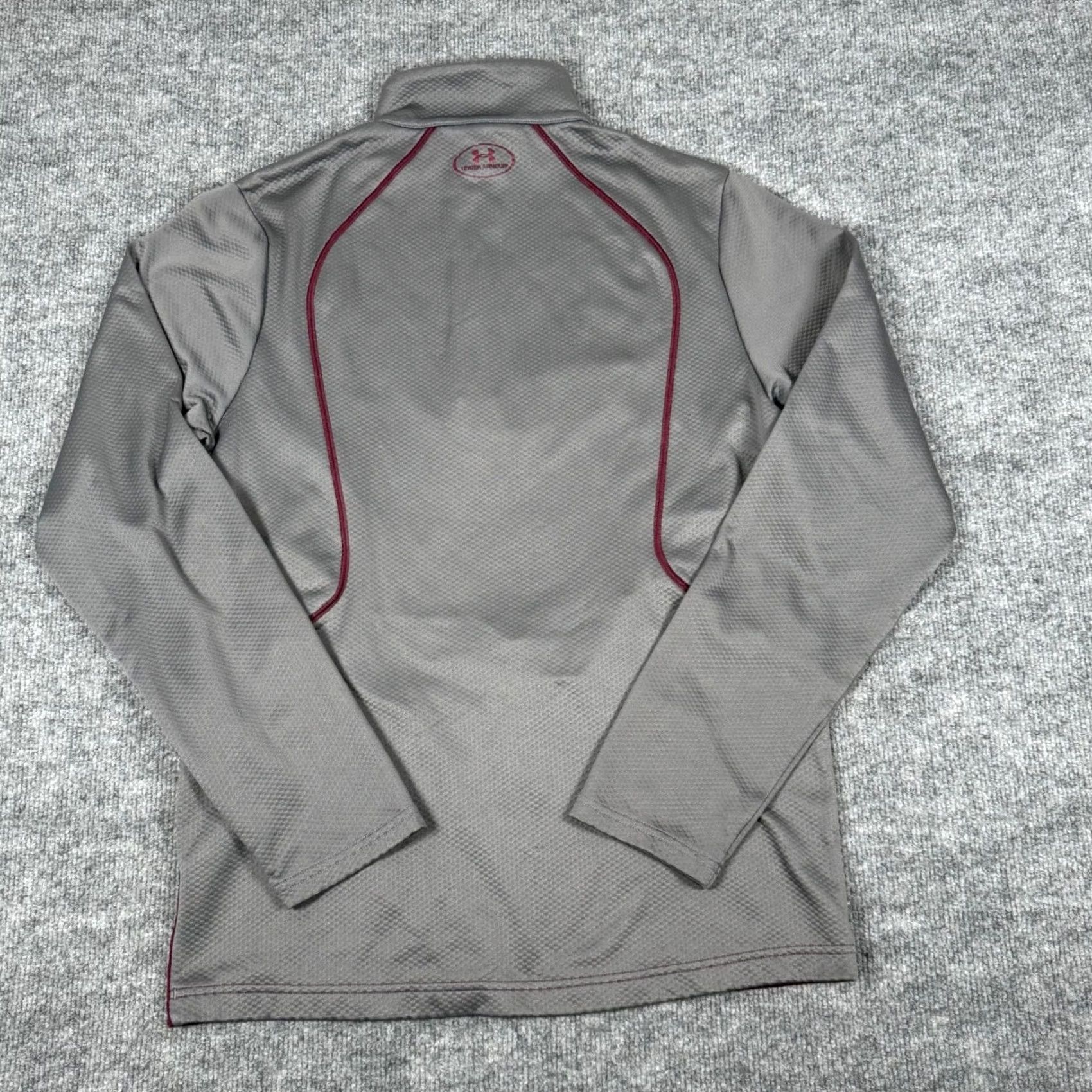 Under Armour Under Armour Quarter Zip Pullover Central Michigan Gray Maroon Ladies M Sweatshirt Kinship NCAA CMU Size M / US 6-8 / IT 42-44 - 3 Thumbnail