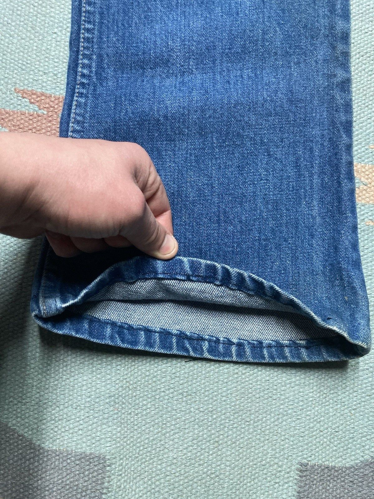 Levi's × Vintage 70s Levi's 646 0217 jeans bell bottom flare orange tab 32x24 Size US 32 / EU 48 - 6 Thumbnail