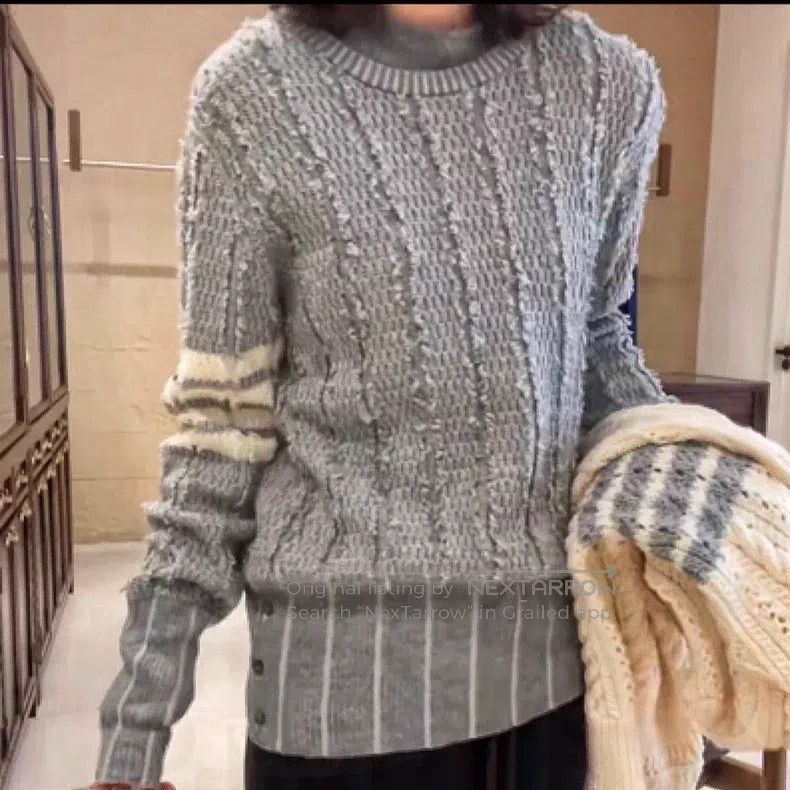 Thom Browne Thom Browne Round Neck Long Sleeve Knit Top Size US XS / EU 42 / 0 - 8 Thumbnail