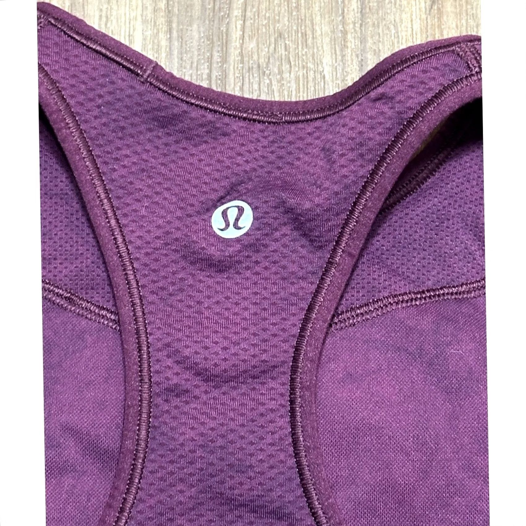 Lululemon Lululemon Sports Bra Women's Size 4 Garnet Racerback Athleisure Gym Running Yoga Pilates Medium Support Nylon Spandex Blended Fabric Stretch Size ONE SIZE - 3 Thumbnail