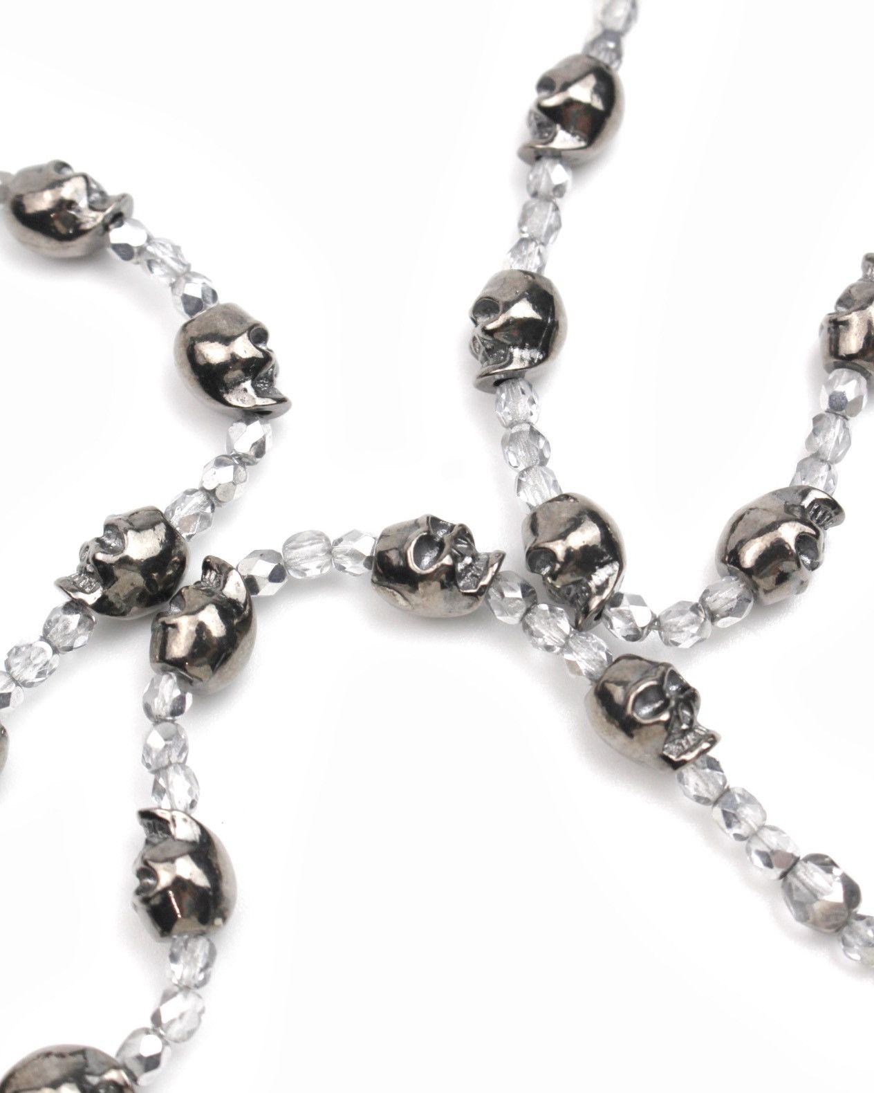 Hysteric Glamour 2000S JAPANESE SKULL BEAD ROSARY CROSS NECKLACE Size ONE SIZE - 3 Thumbnail