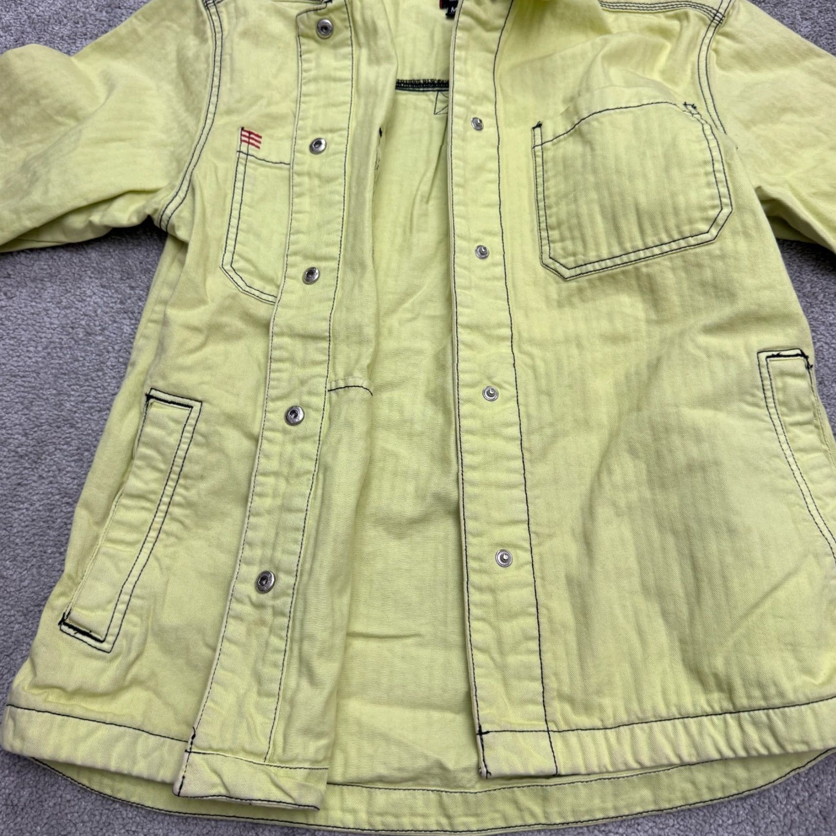 Bdg BDG Urban Outfitters Utility Jacket Mens Small Gray Snap Button Up Polyester Coat/ Jacket All Seasons Outdoor Casual Travel Size US S / EU 44-46 / 1 - 6 Thumbnail